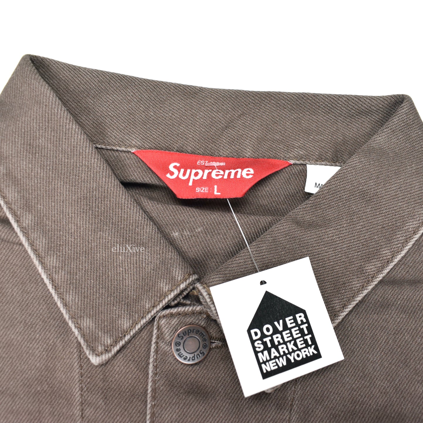 Supreme x Daido Moriyama - Photo Print Denim Trucker Jacket (Brown)