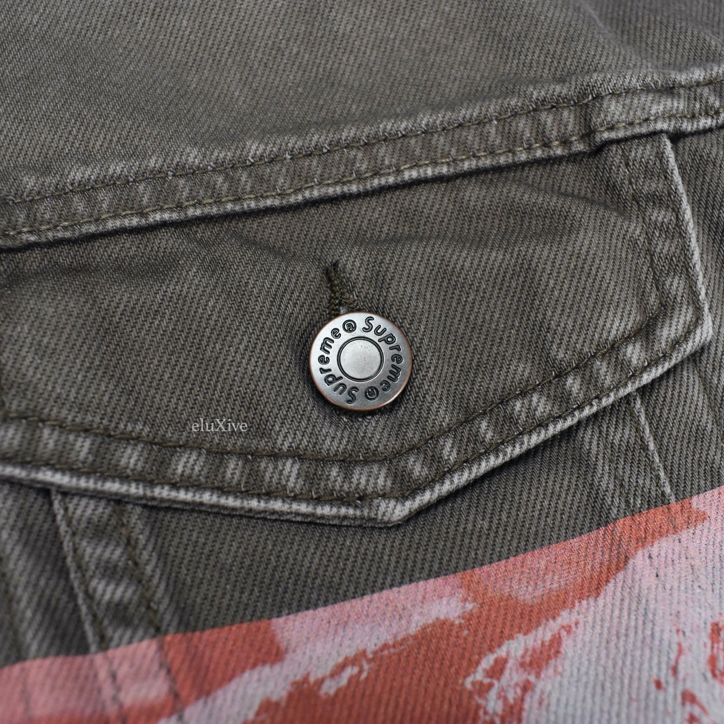 Supreme x Daido Moriyama - Photo Print Denim Trucker Jacket (Brown)