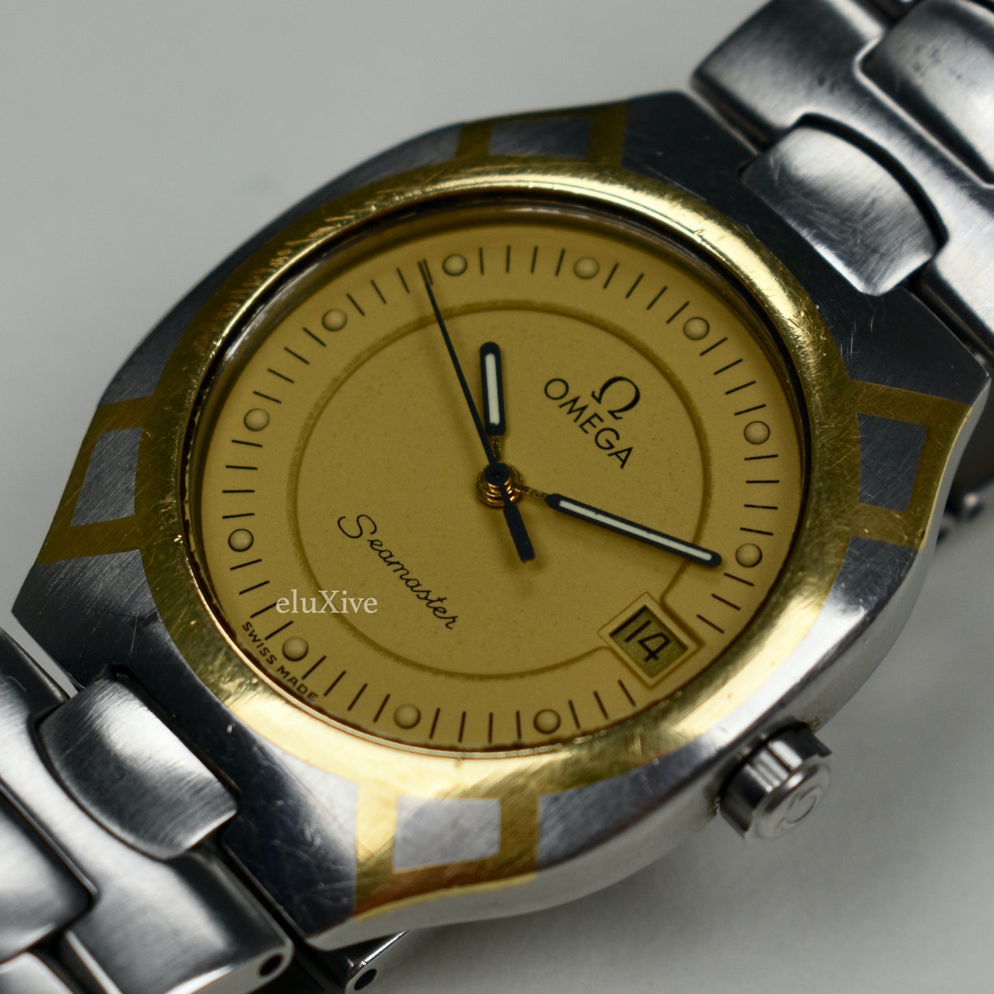 Omega - Seamaster Polaris Steel/Gold Champagne Dial Watch