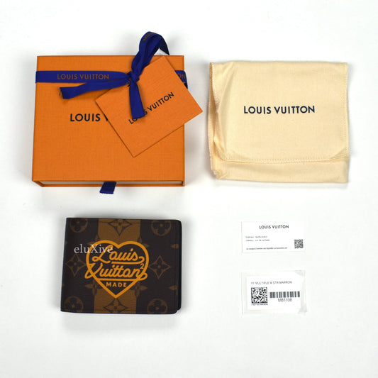 Louis Vuitton x Nigo - Brown Stripe Monogram Multiple Wallet
