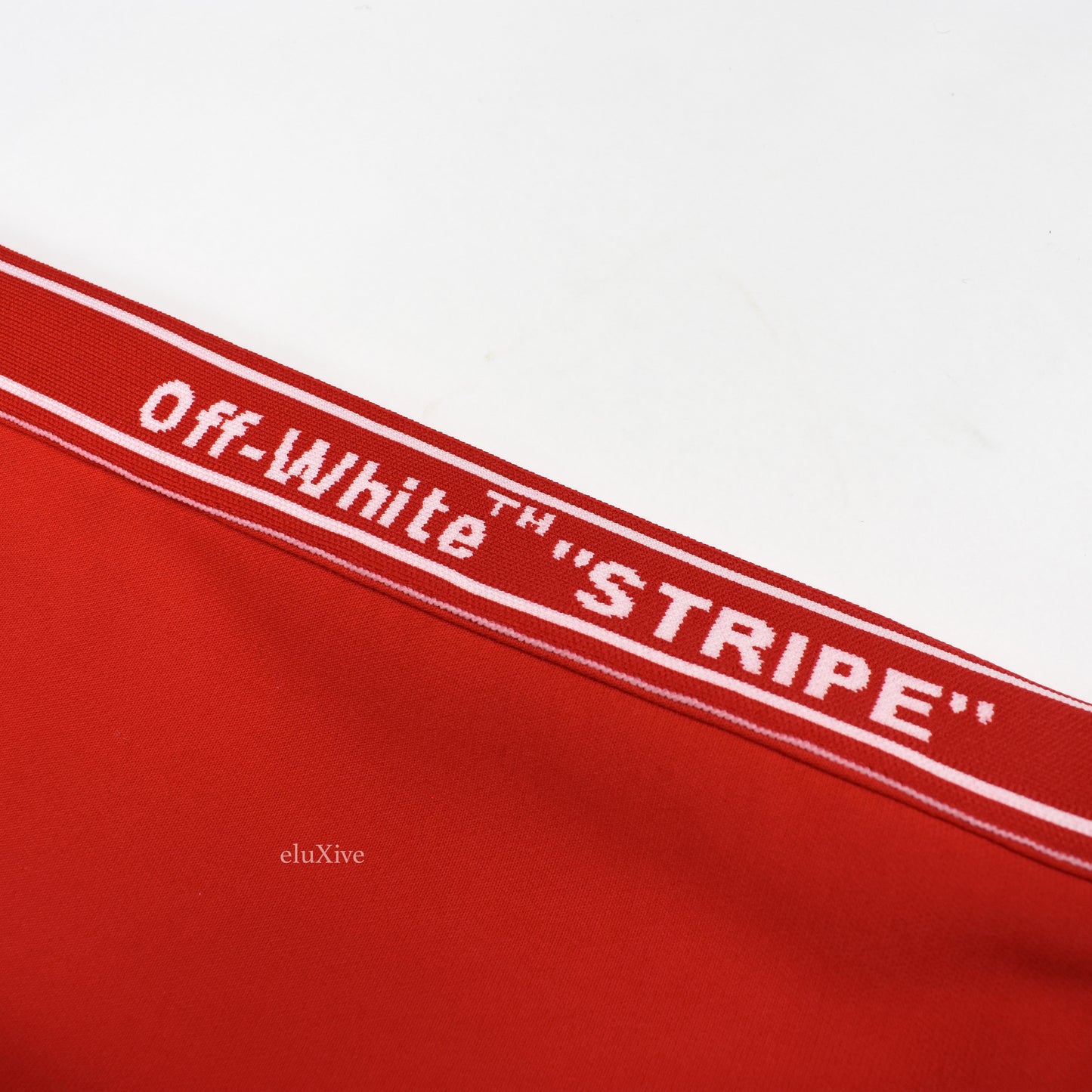 Off-White - Red Stripe Logo Track Pants
