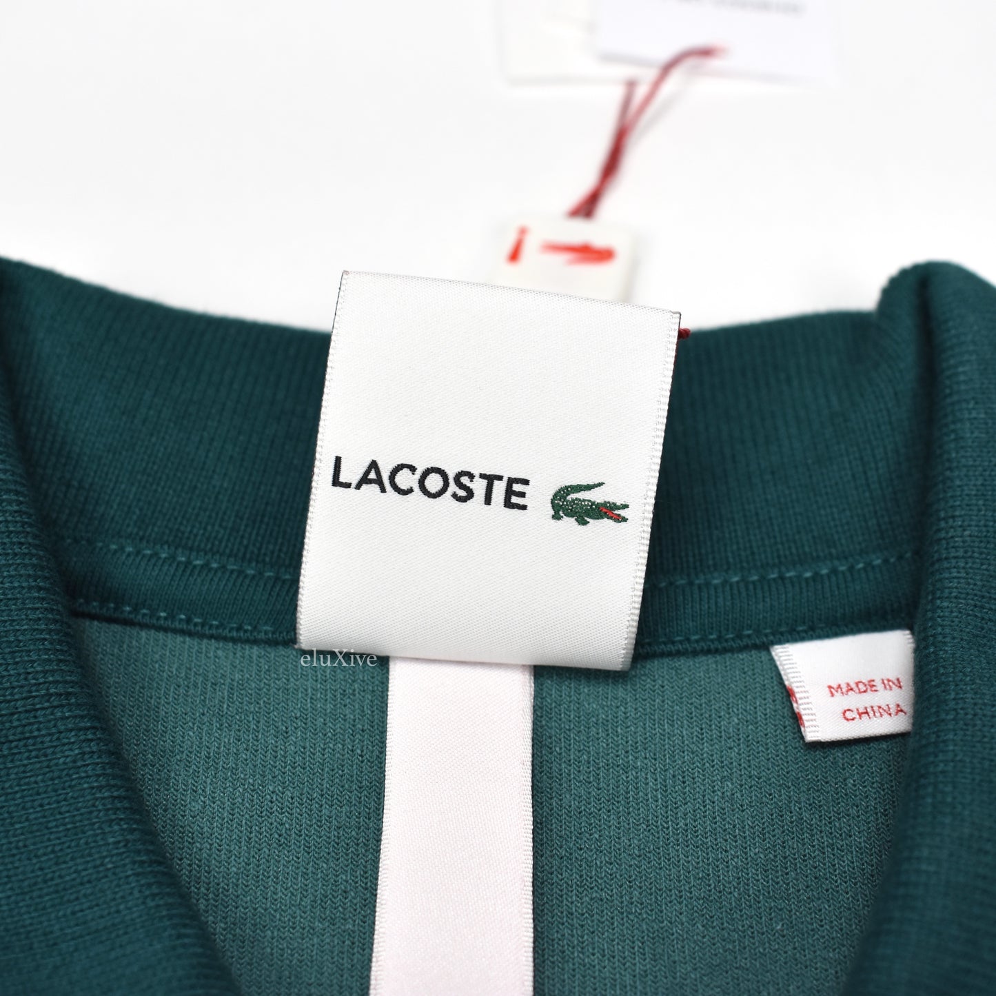 Supreme x Lacoste - Teal Velour Logo Polo Shirt