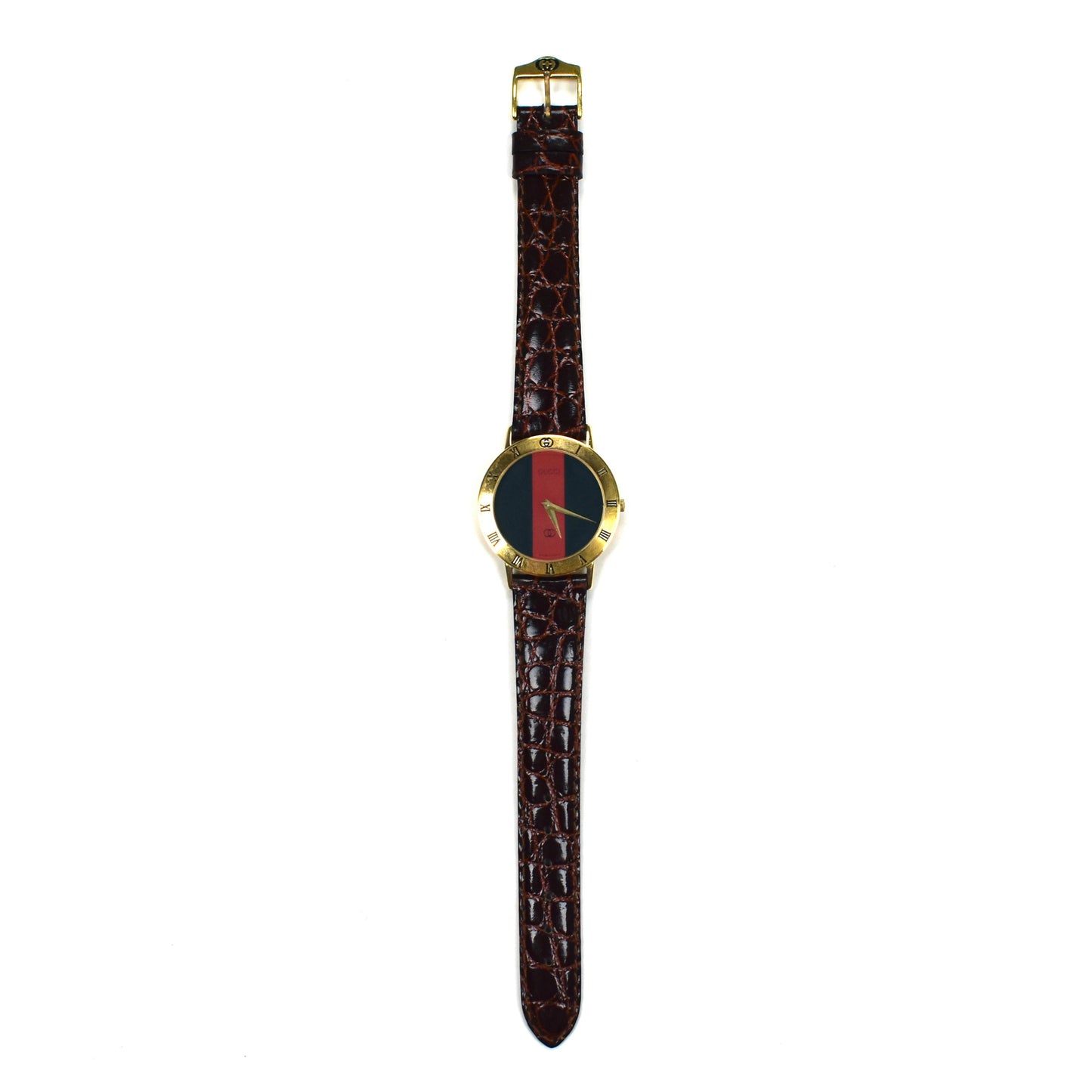 Gucci - 3000M Gold Web Stripe Watch