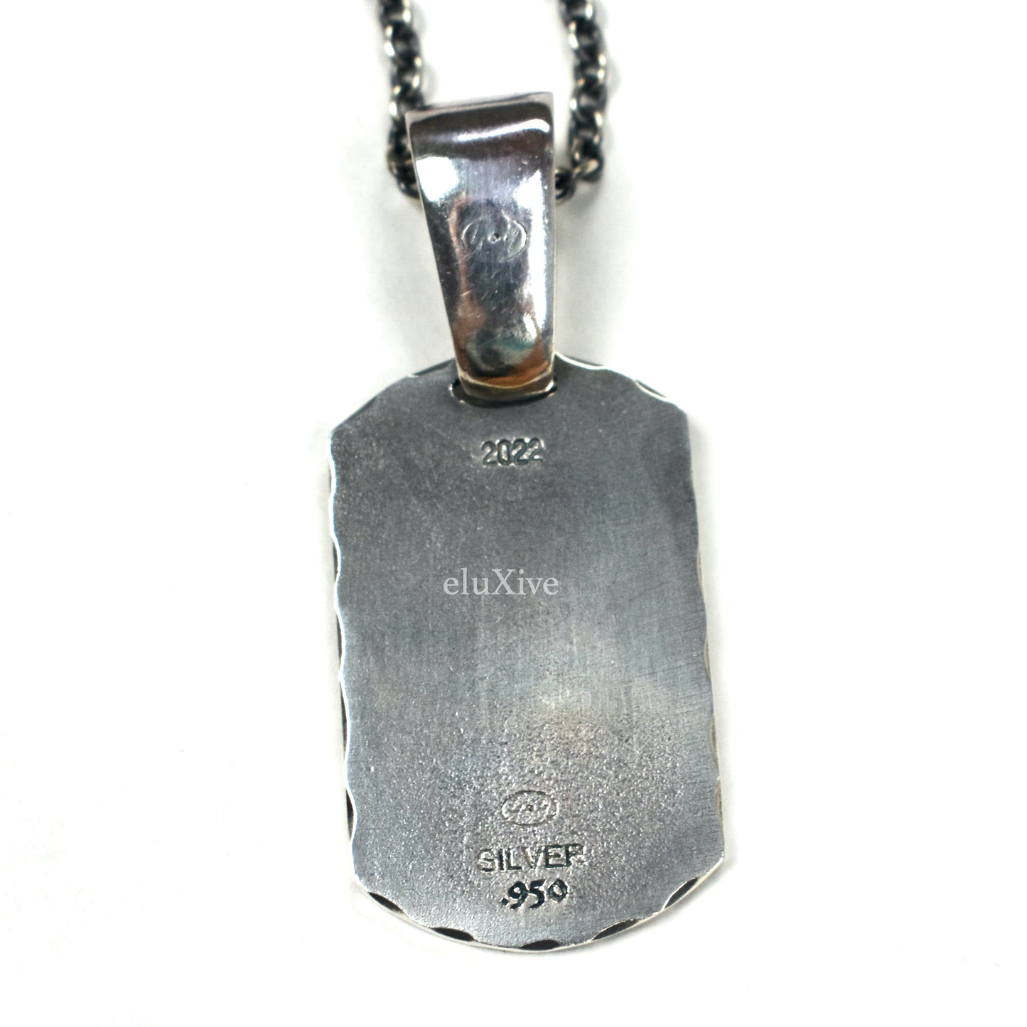 Yohji Yamamoto - Silver Gothic Dog Tag Chain Necklace