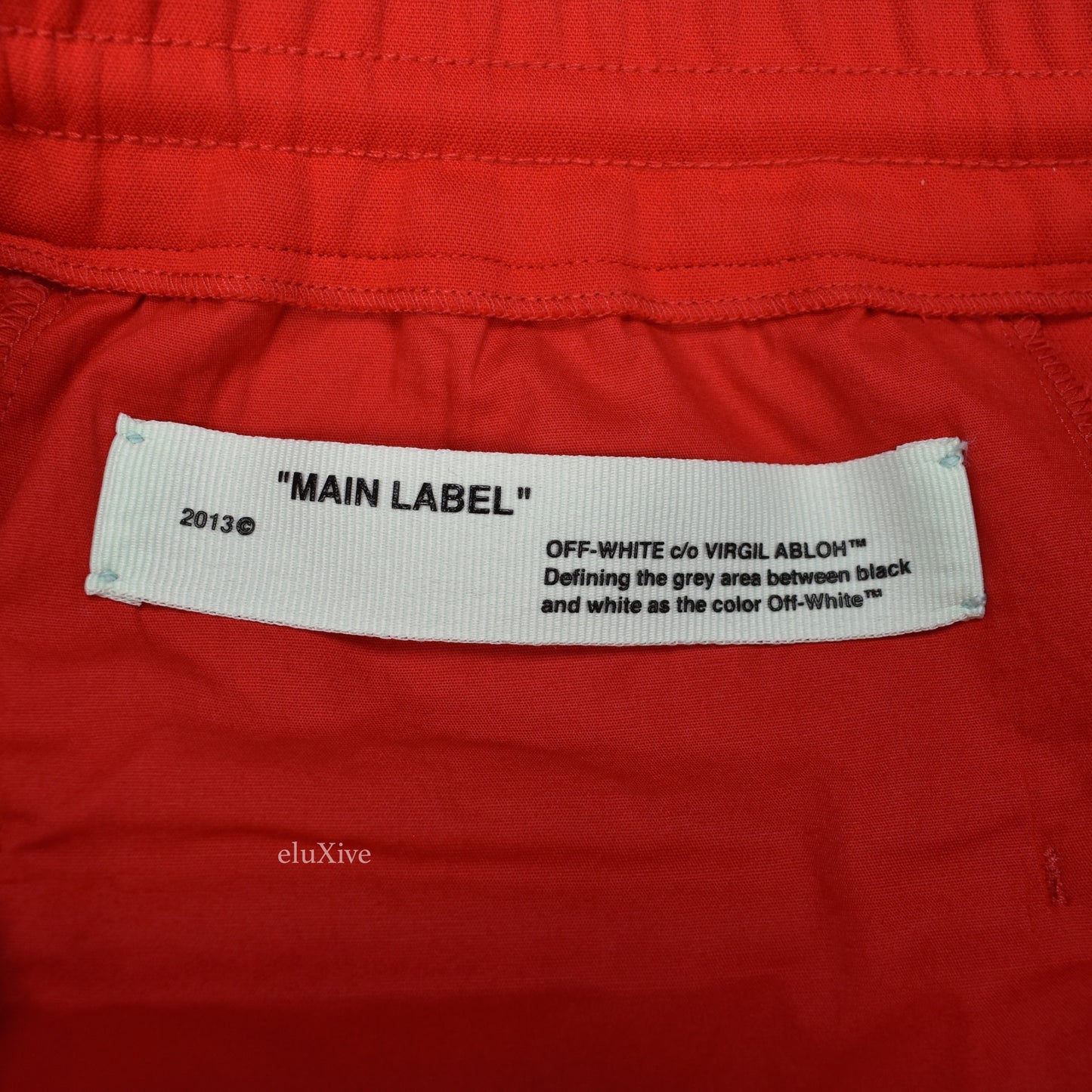 Off-White - Red Stripe Logo Track Pants