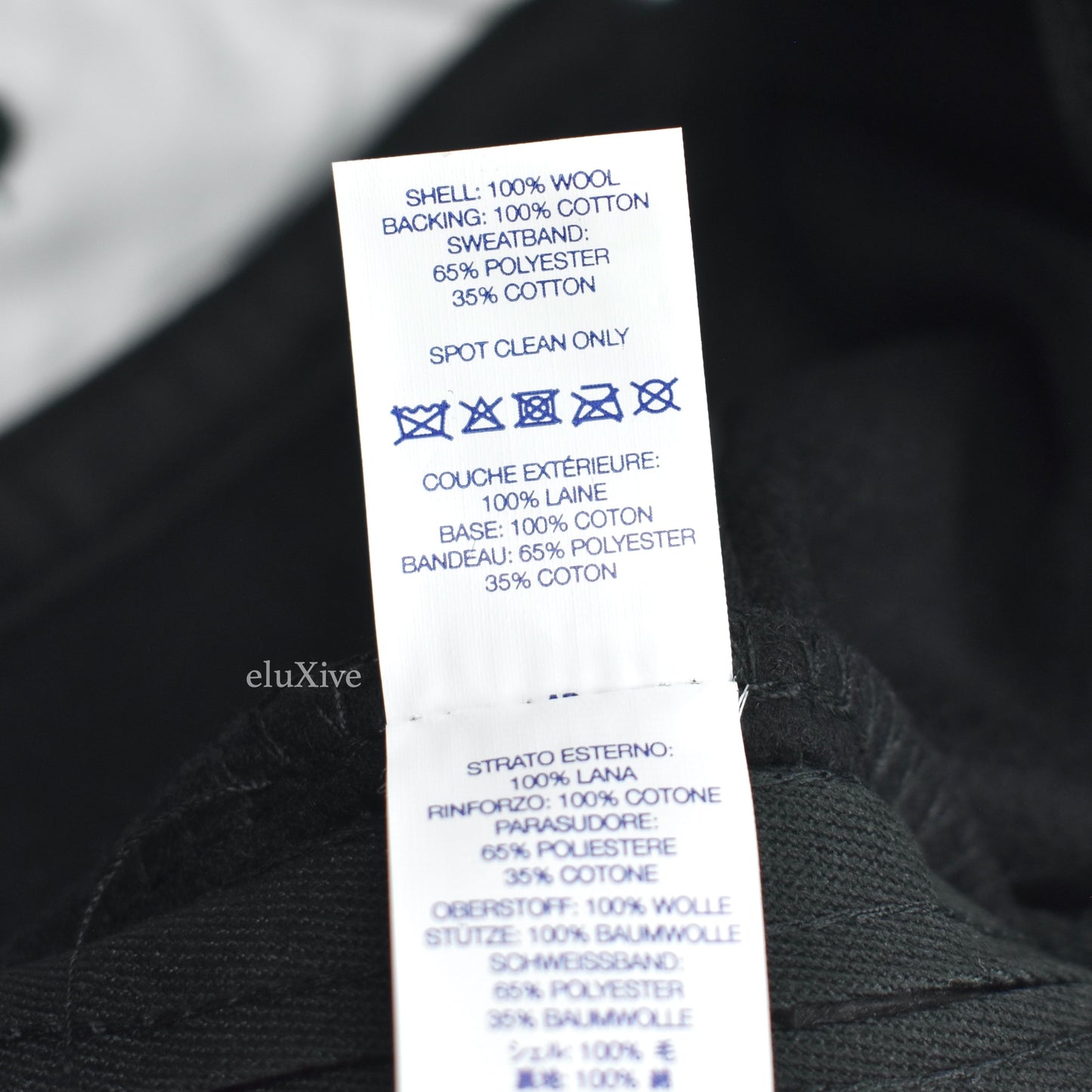 Supreme x Halley Stevensons - Black Waxed Wool Classic Logo Hat