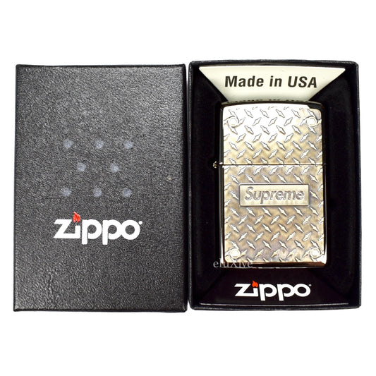 Supreme - Box Logo Diamond Plate Lighter