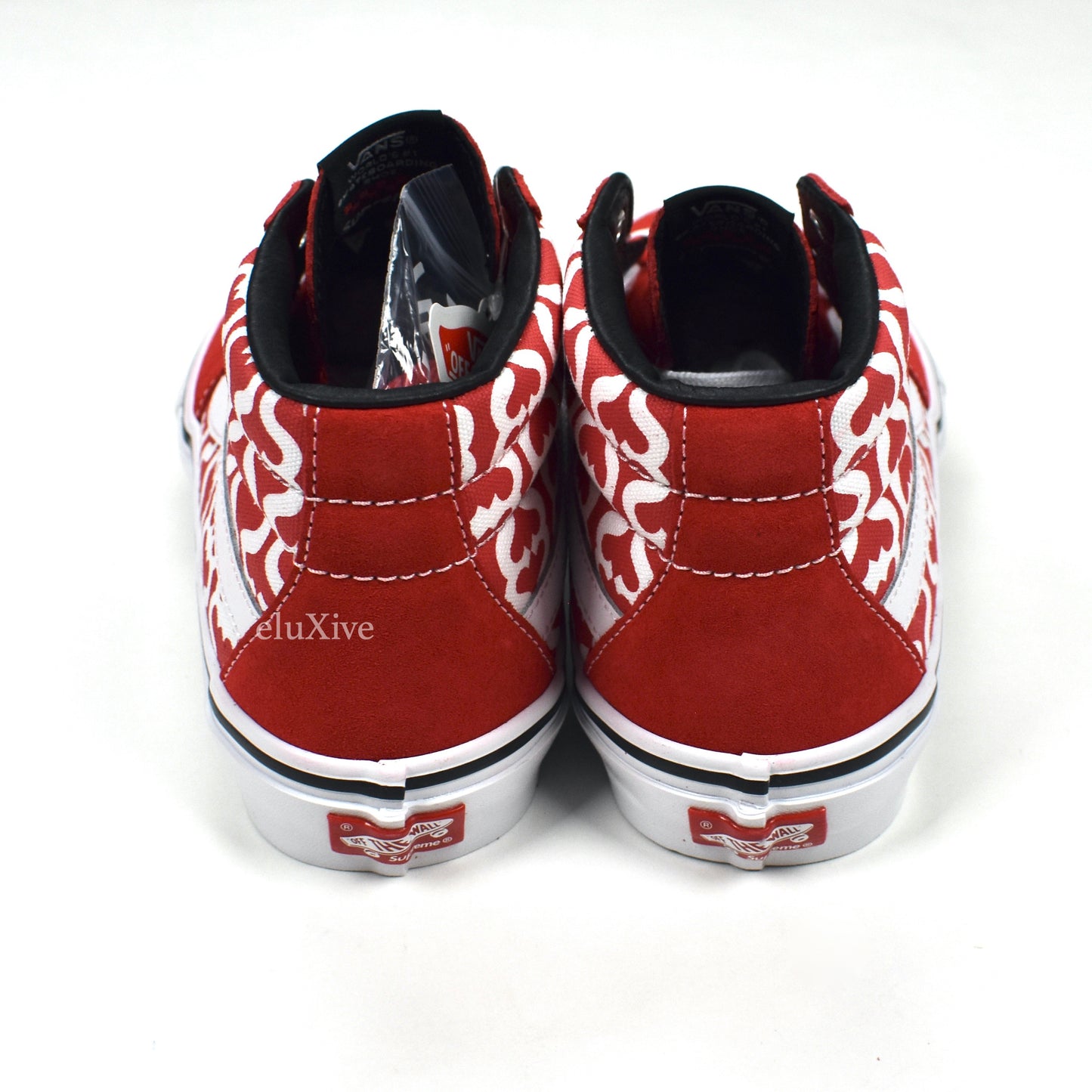 Supreme x Vans - Skate Grosso Mid S Monogram Sneakers (Red)