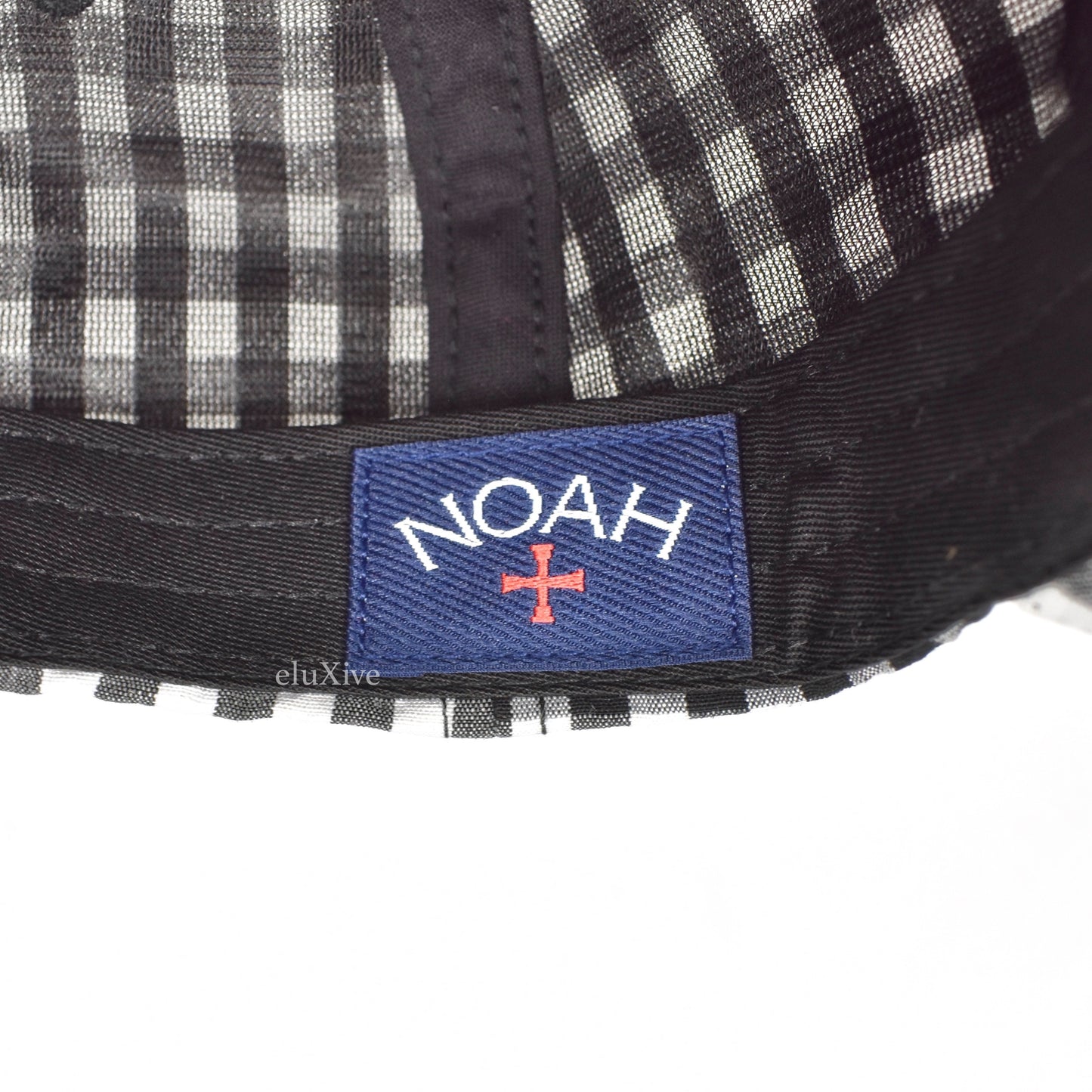Noah - Plaid Core Logo Hat (Black/White)