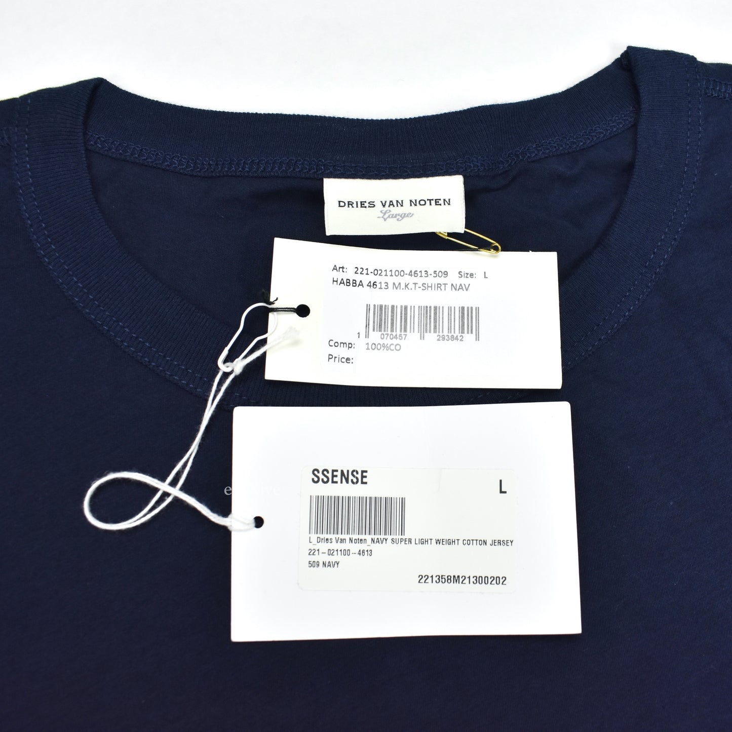 Dries Van Noten - Navy Blue Crewneck T-Shirt