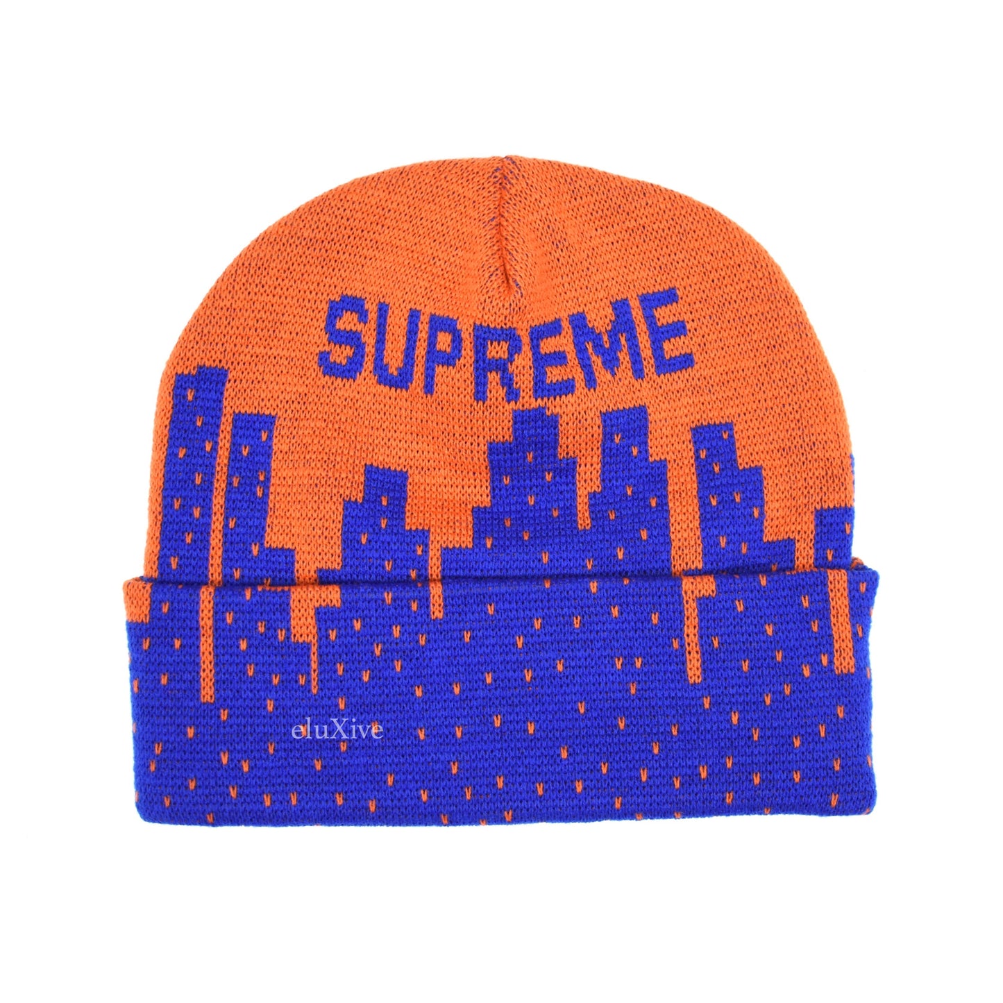 Supreme - New York Skyline Logo Beanie (Orange)