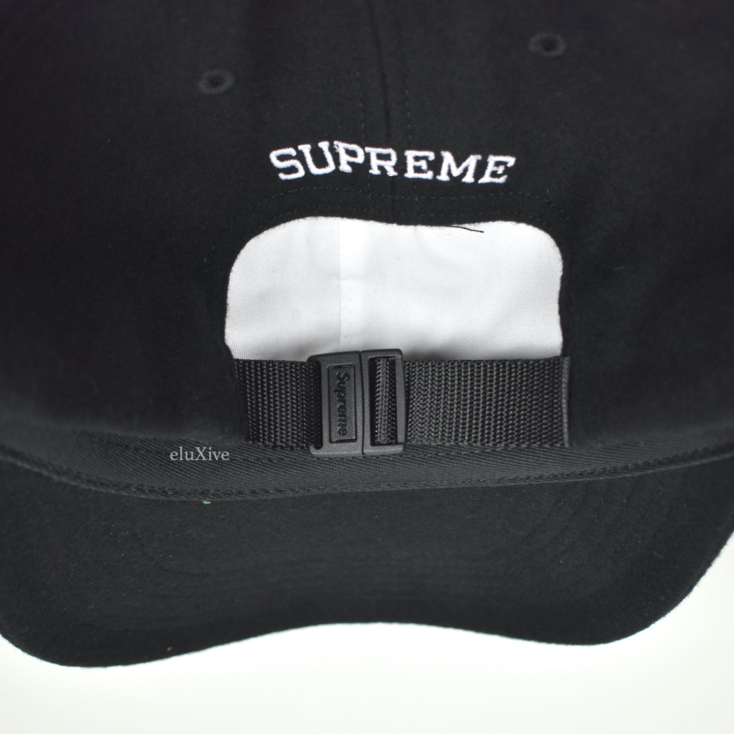 Supreme x Halley Stevensons - Black Waxed Wool Classic Logo Hat