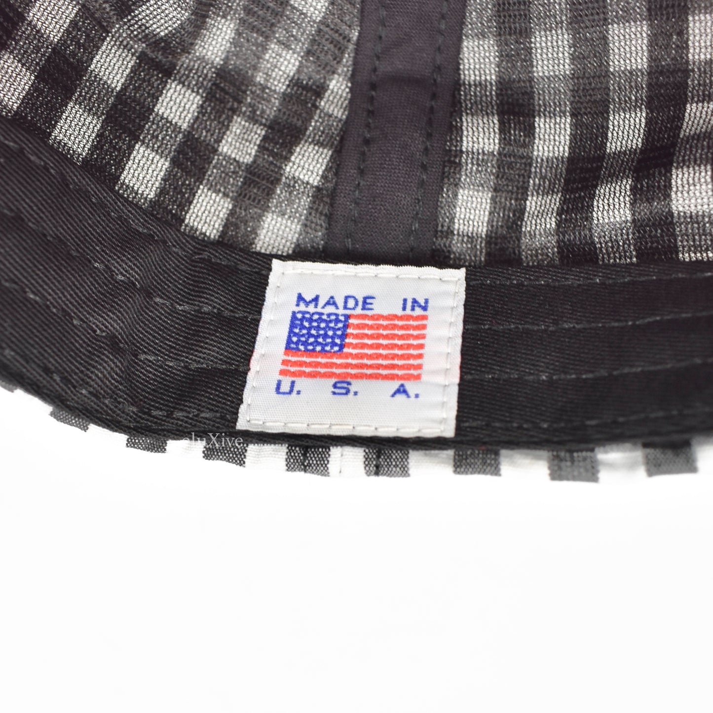 Noah - Plaid Core Logo Hat (Black/White)
