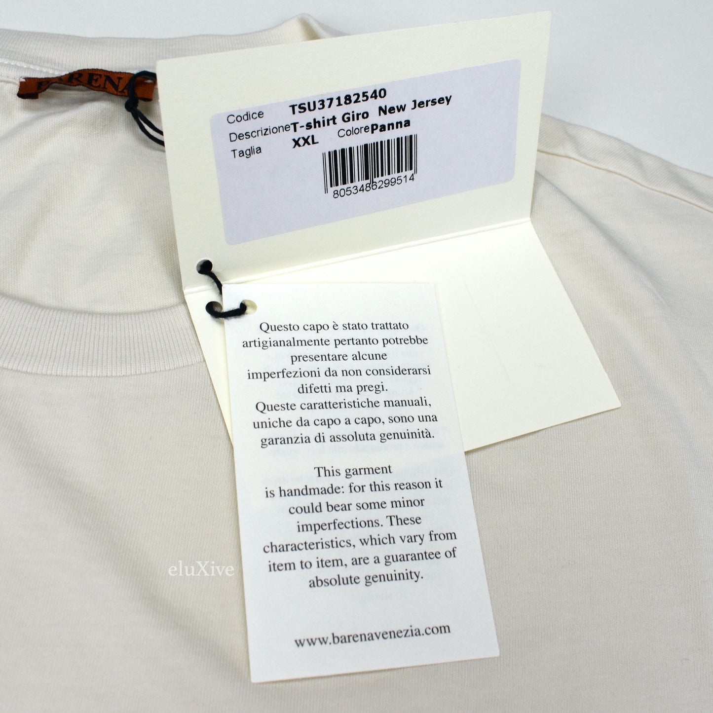 Barena - Cream White Cotton Pocket T-Shirt