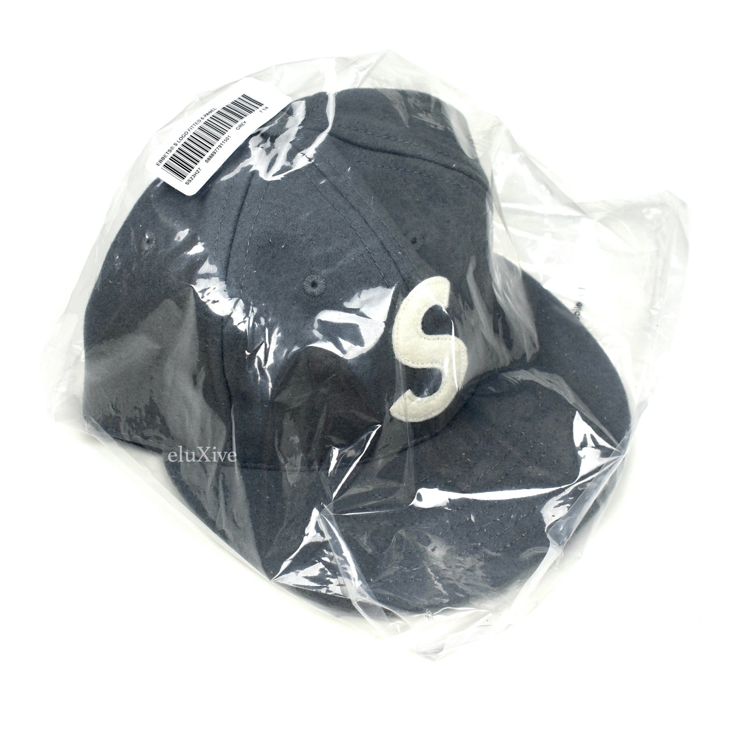 Supreme x Ebbets Field Flannels - Gray Wool S-Logo Fitted Hat