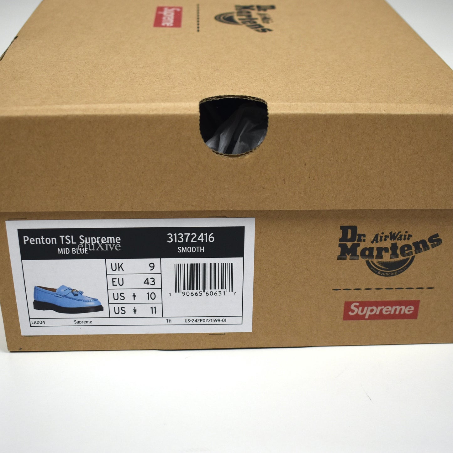 Supreme x Dr. Martens Blue Penton Tassel Loafers
