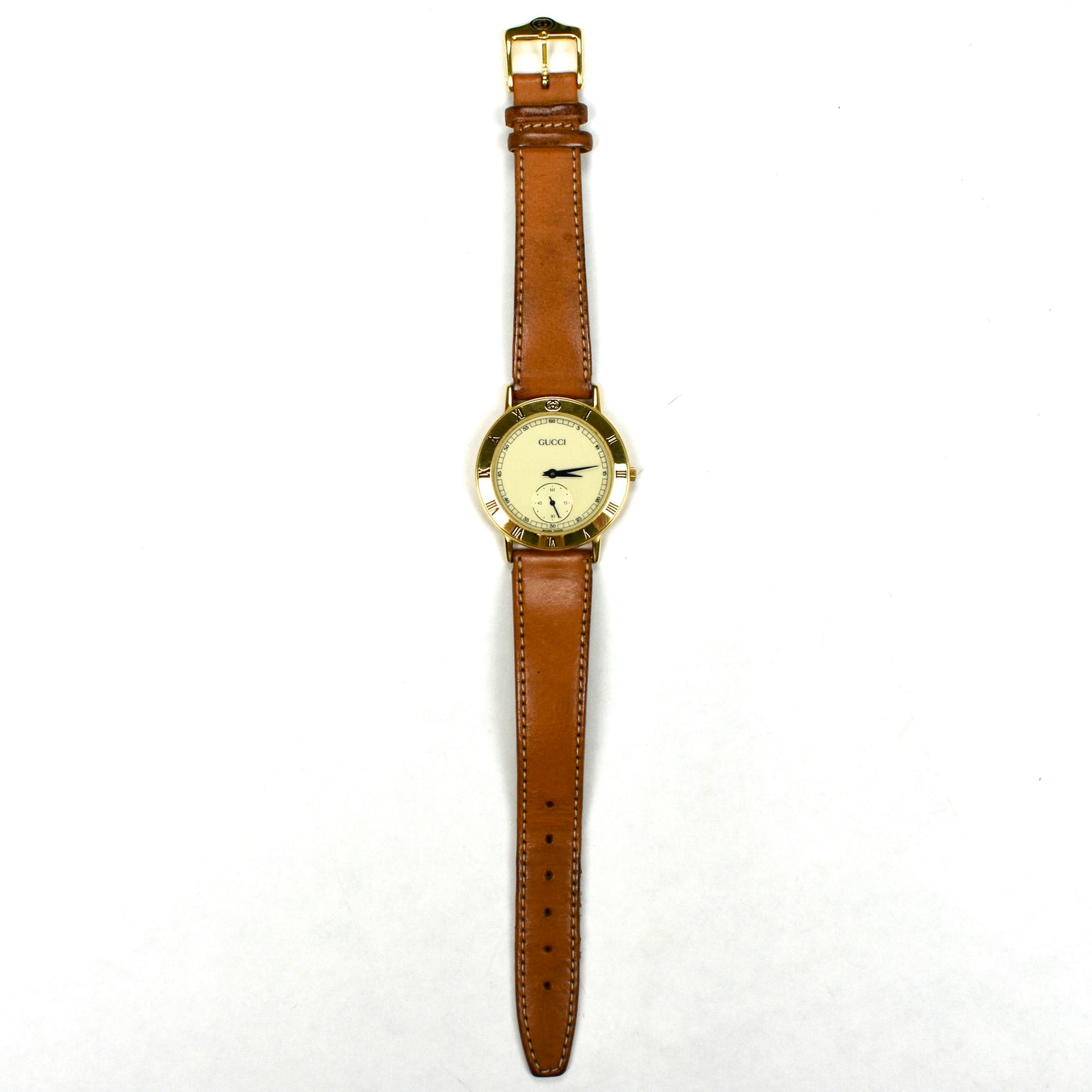 Gucci - 3000M Gold Cream Dial Watch