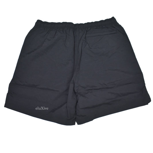 Cactus Plant Flea Market x Stussy - CPFM Black Logo Print Swim Shorts