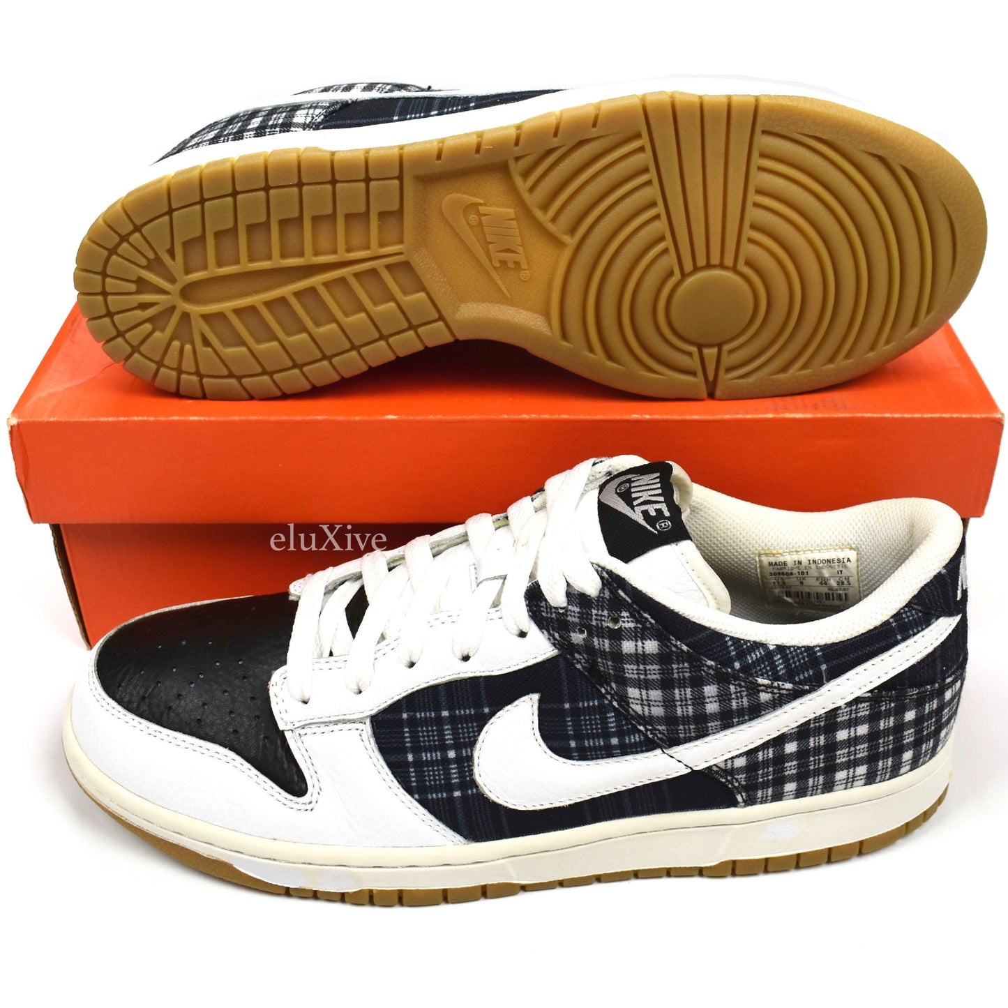 Nike - Dunk Low 'Black/White Plaid'