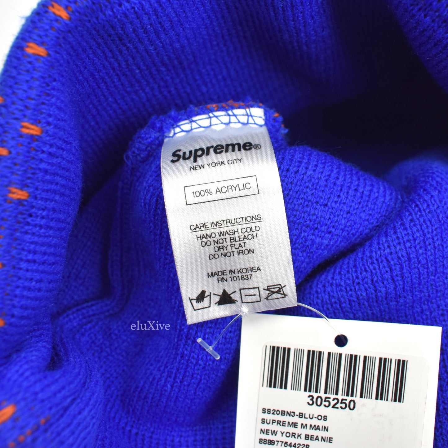 Supreme - New York Skyline Logo Beanie (Orange)