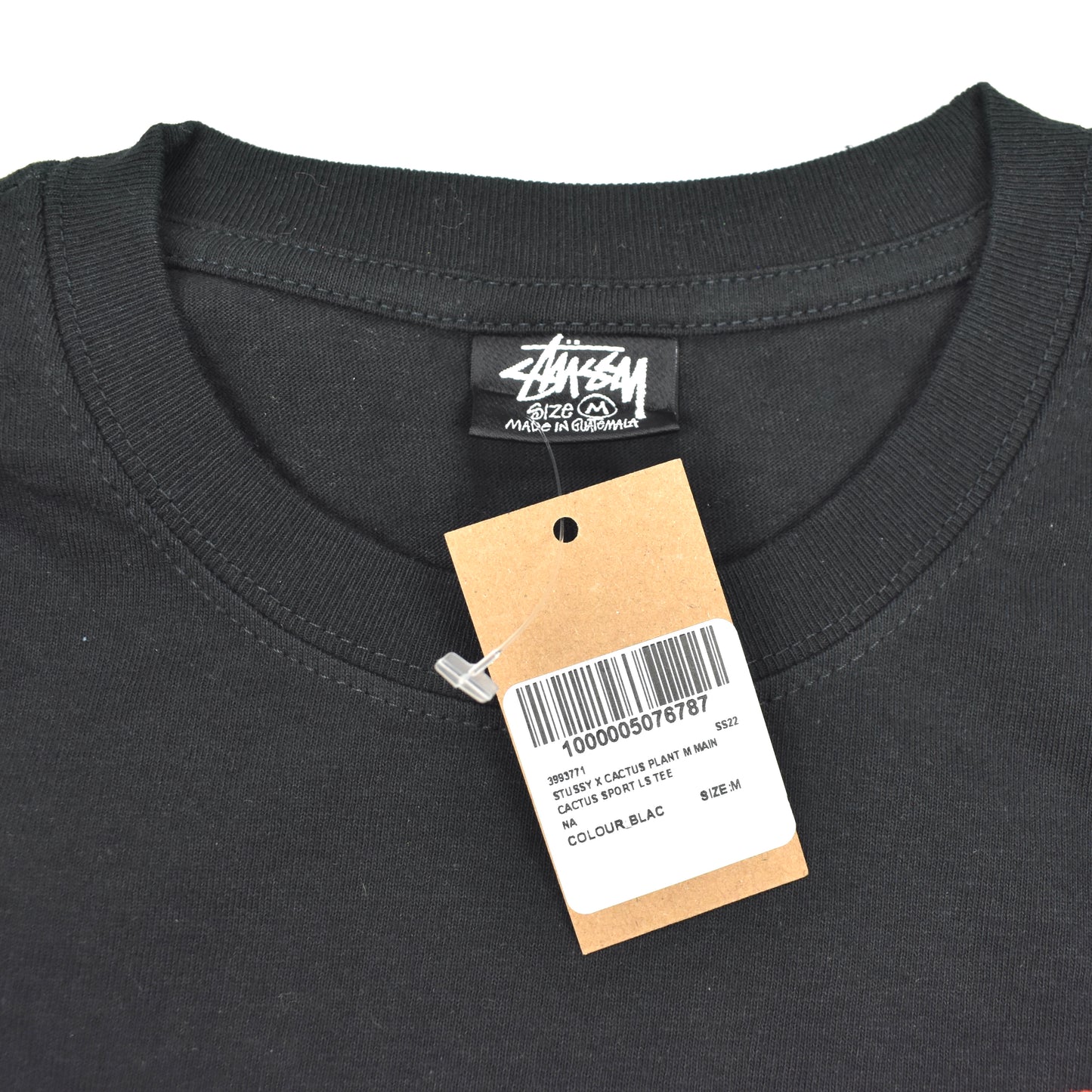 Cactus Plant Flea Market x Stussy - Black CPFM Sport Logo L/S T-Shirt