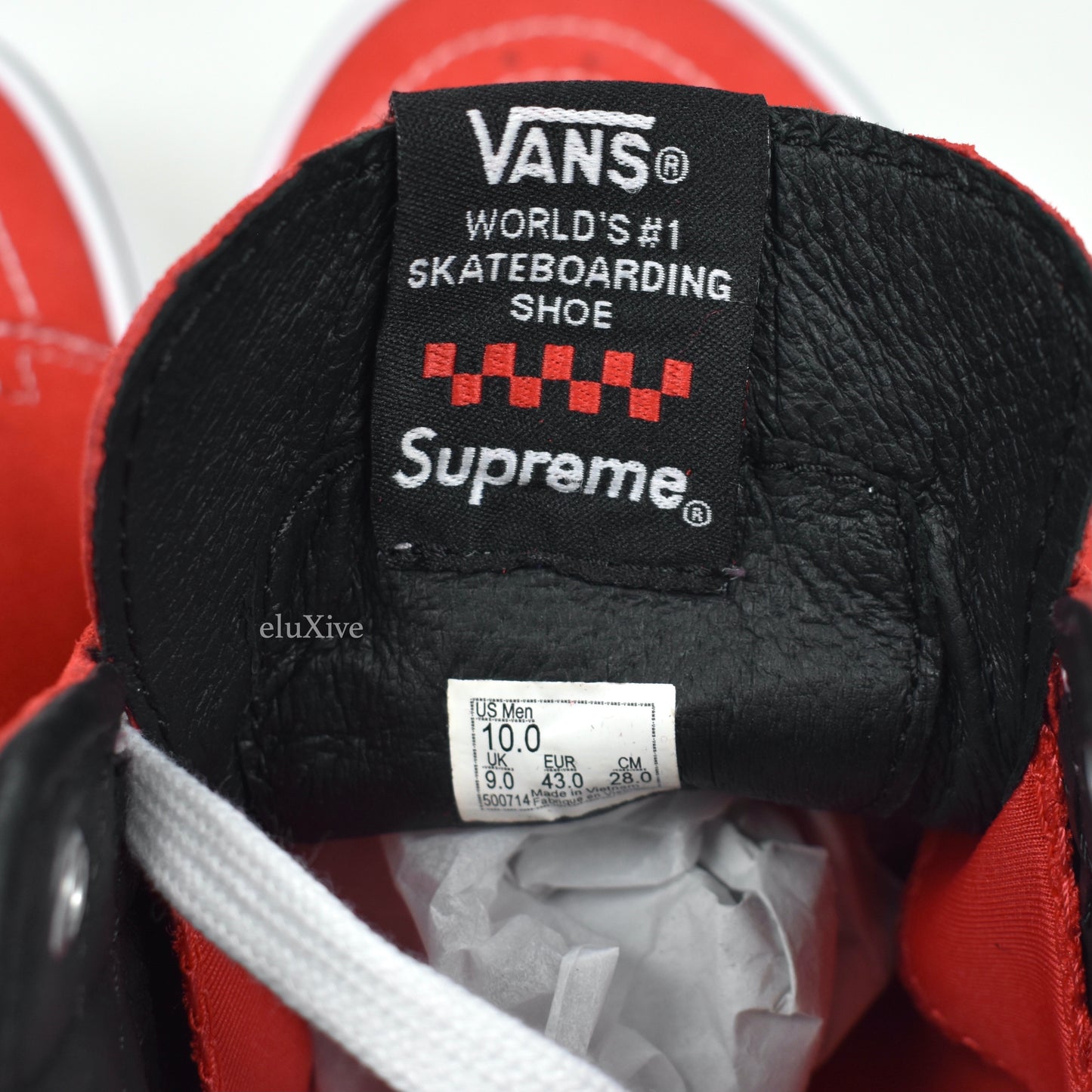 Supreme x Vans - Skate Grosso Mid S Monogram Sneakers (Red)