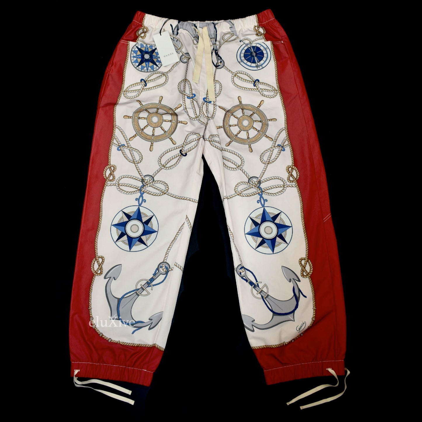 Gucci - Nautical Print Heavy Nylon Track Pants