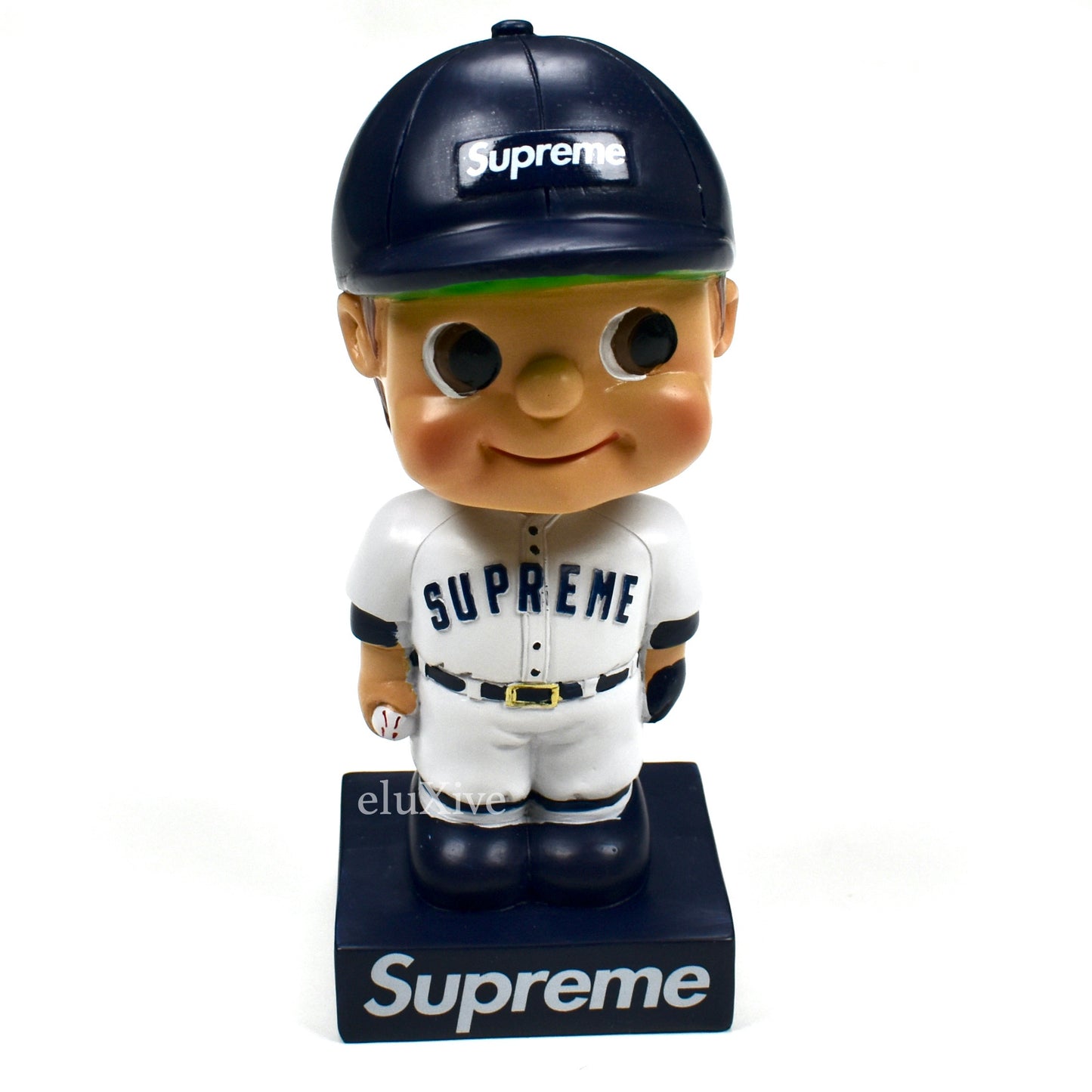 Supreme - Navy Box Logo Bobblehead