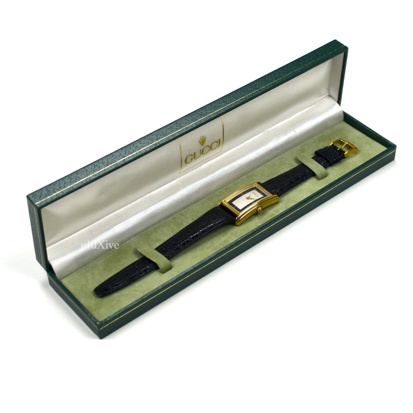 Gucci - 2600M Gold Tuxedo Dial Tank Watch