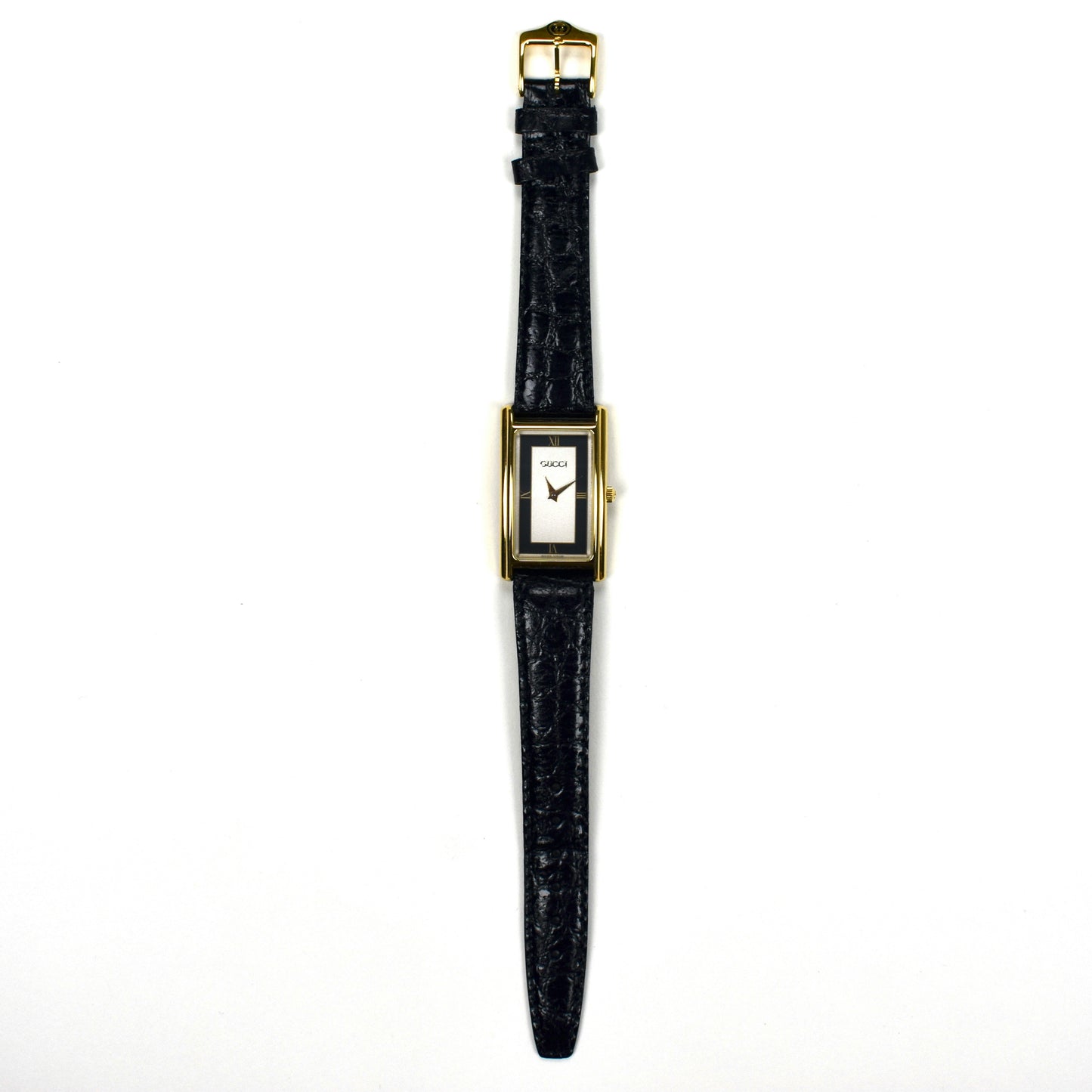 Gucci - 2600M Gold Tuxedo Dial Tank Watch