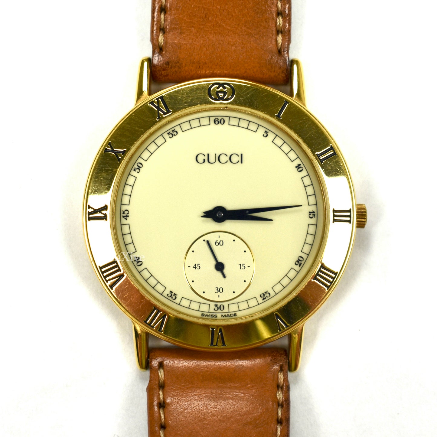 Gucci - 3000M Gold Cream Dial Watch