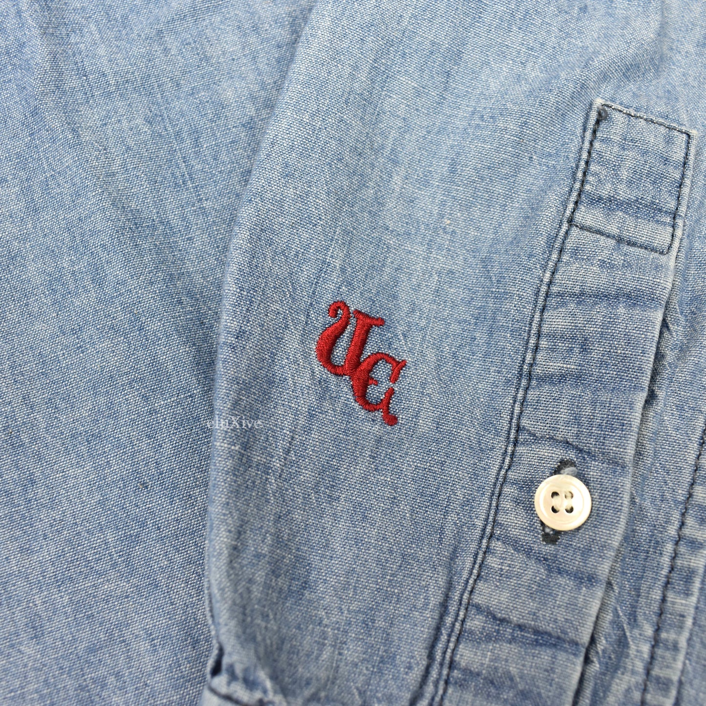 Undercover - AW11 'Mirror' Logo Embroidered Western Chambray Shirt