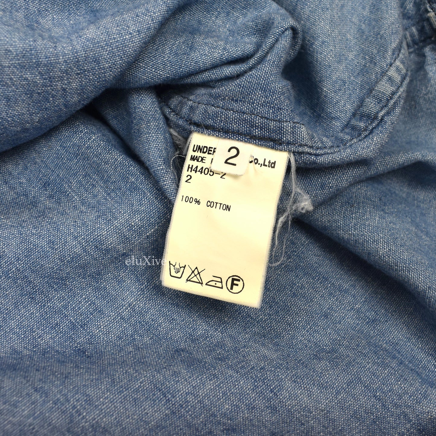 Undercover - AW11 'Mirror' Logo Embroidered Western Chambray Shirt