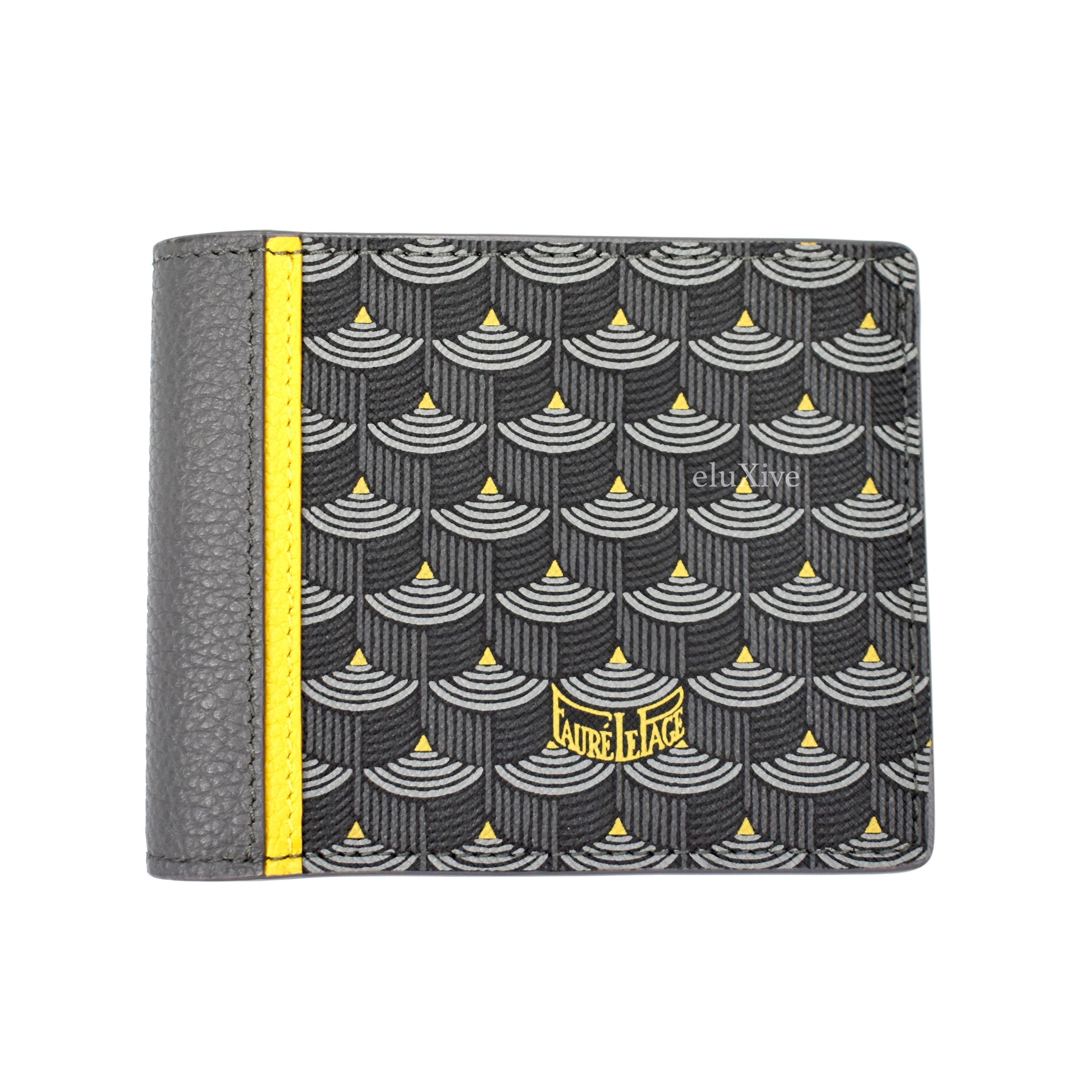 Faure Le Page Steel Gray / Yellow 6CC Bifold Wallet – eluXive