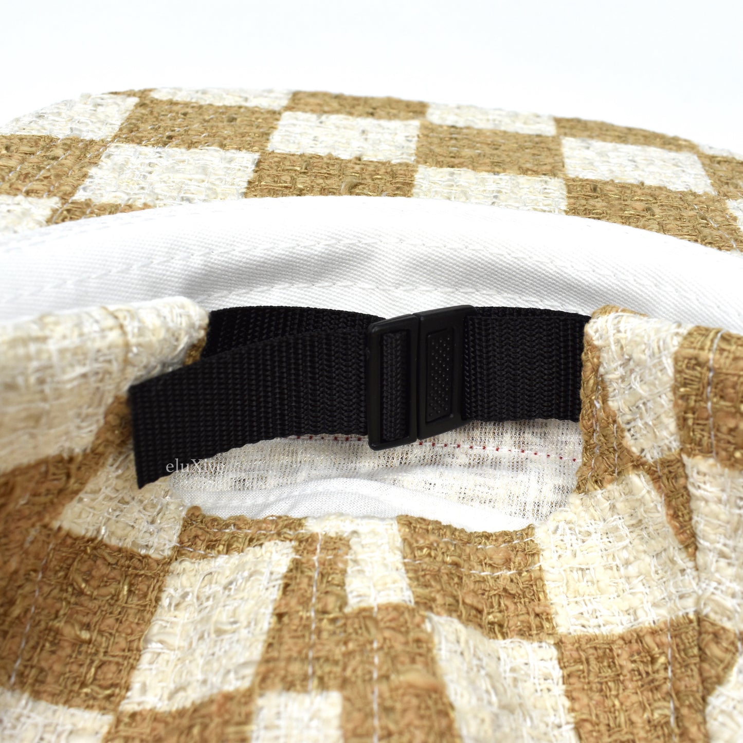 Supreme - Box Logo Tan Checkerboard Boucle Hat