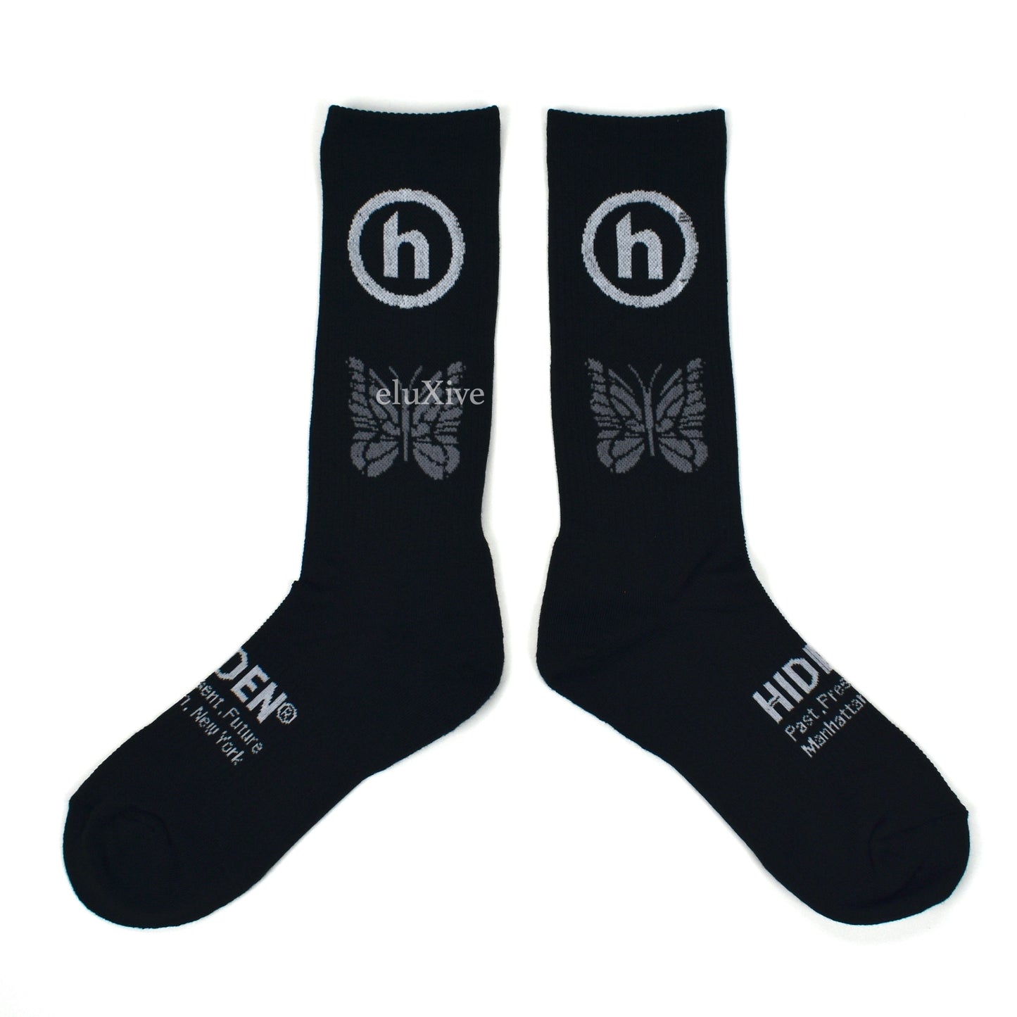 Hidden NY x Needles - Logo Knit Socks (Black)