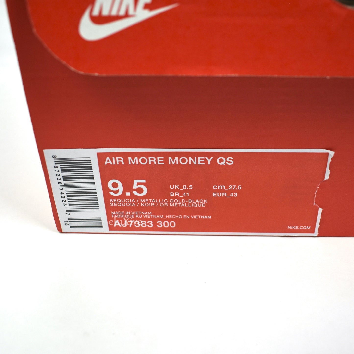 Nike - Air More Money QS Currency Pack 'USD'