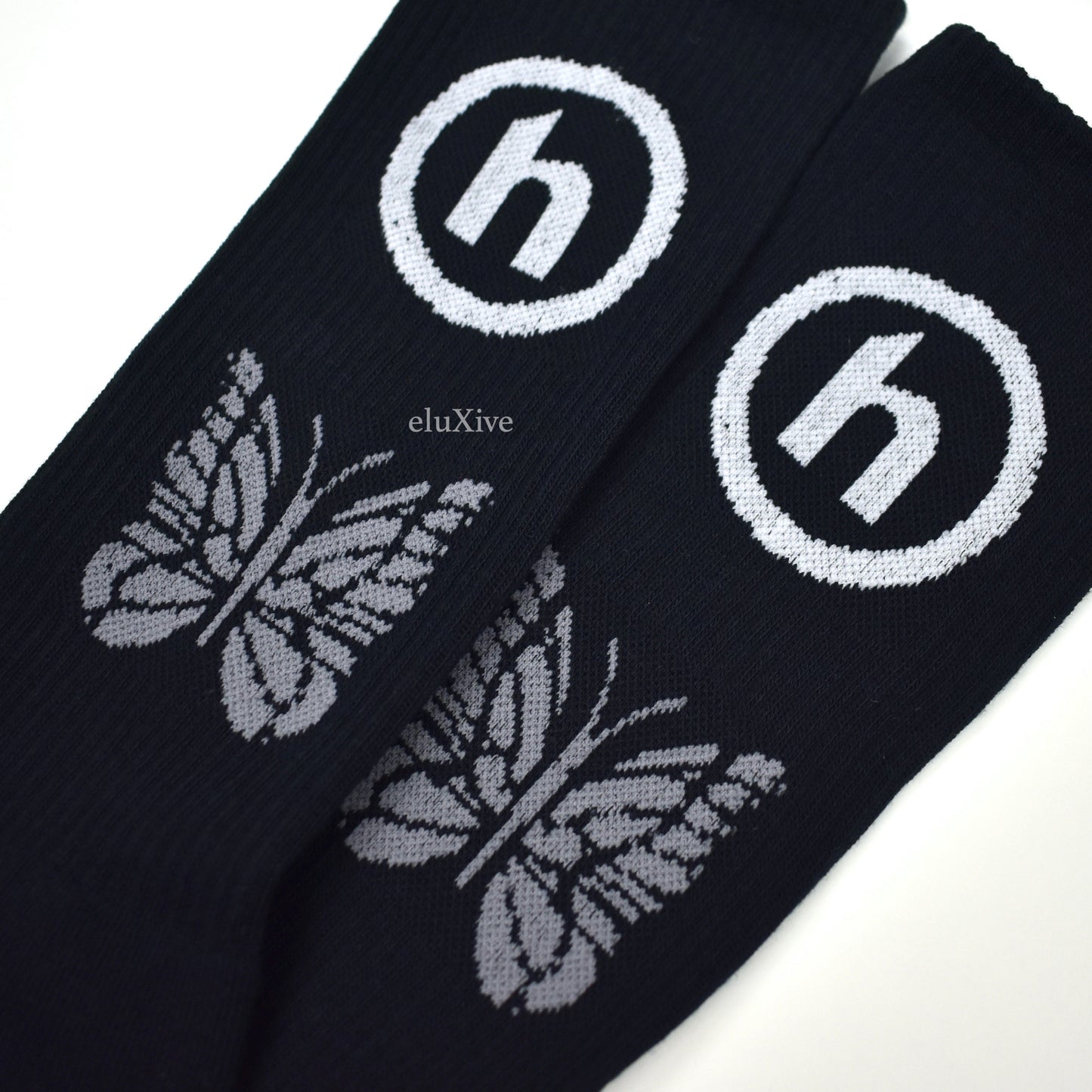 Hidden NY x Needles - Logo Knit Socks (Black)