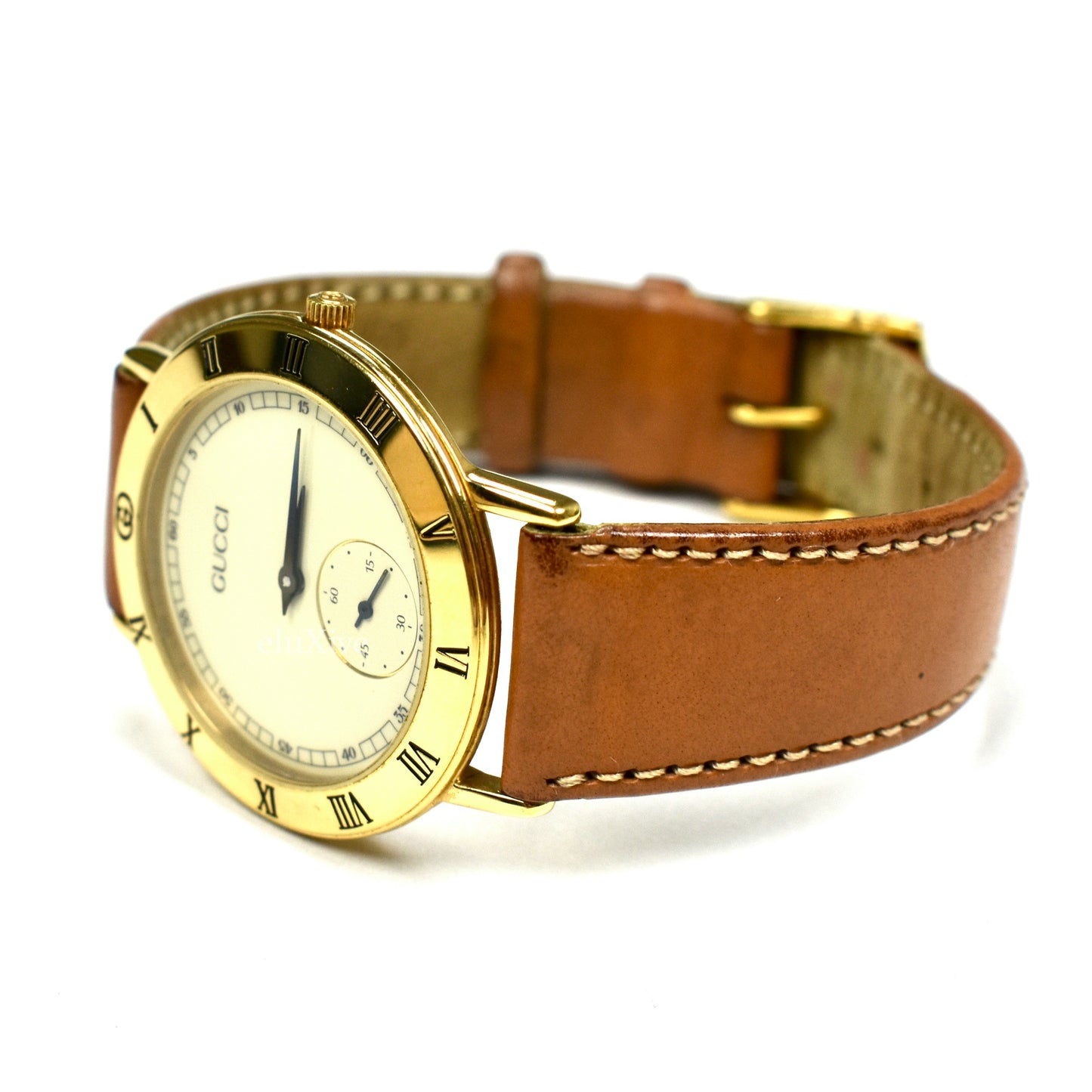 Gucci - 3000M Gold Cream Dial Watch