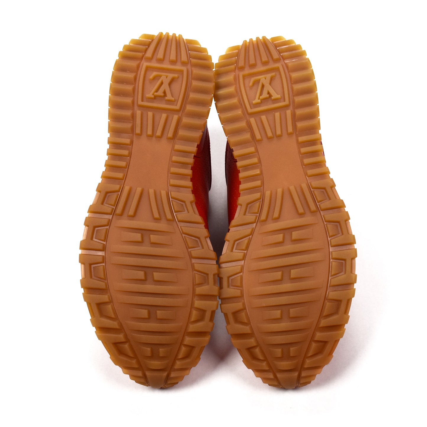 Louis Vuitton x Supreme - Red Leather Run Away Sneakers