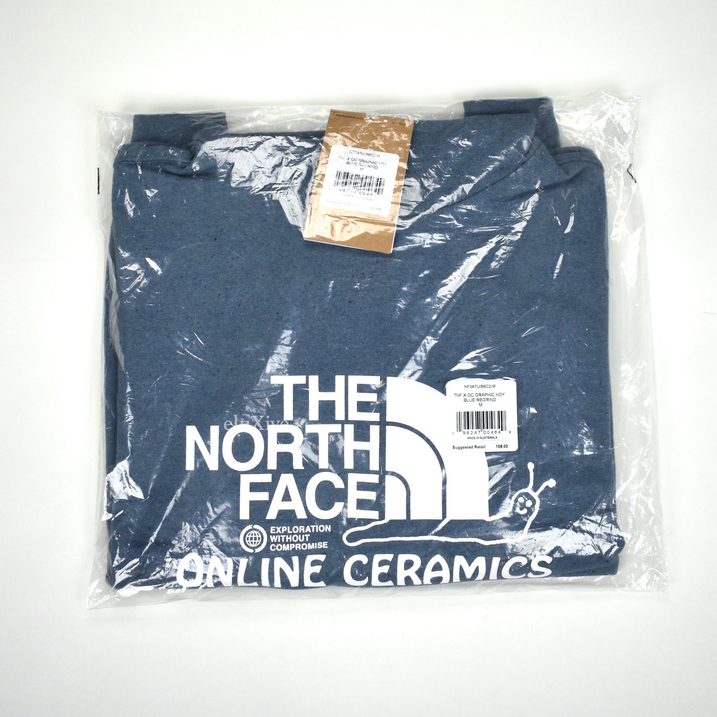 Online Ceramics x The North Face - Blue Snail Logo Hoodie