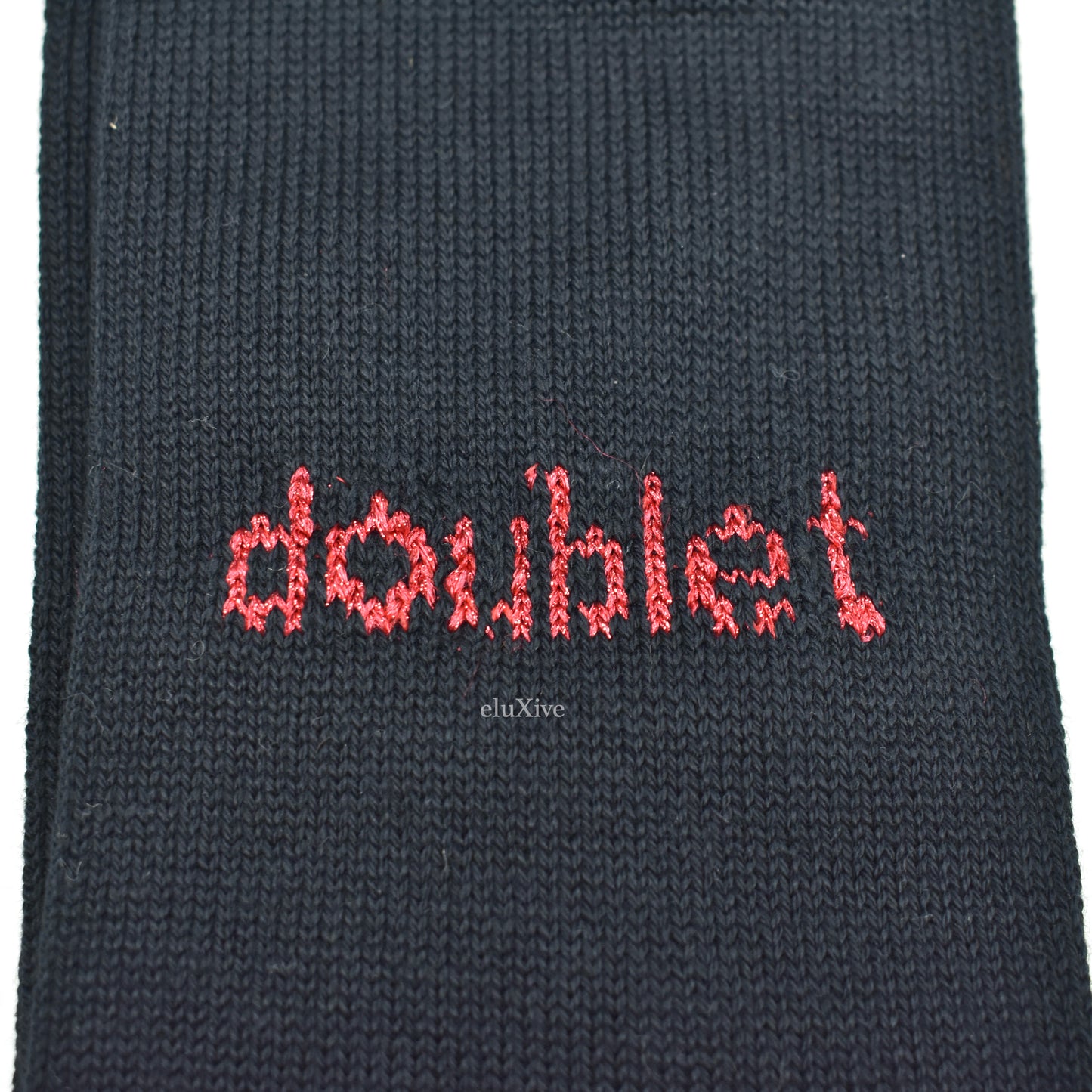 Doublet - Black Pop-Up Heart Knit Socks
