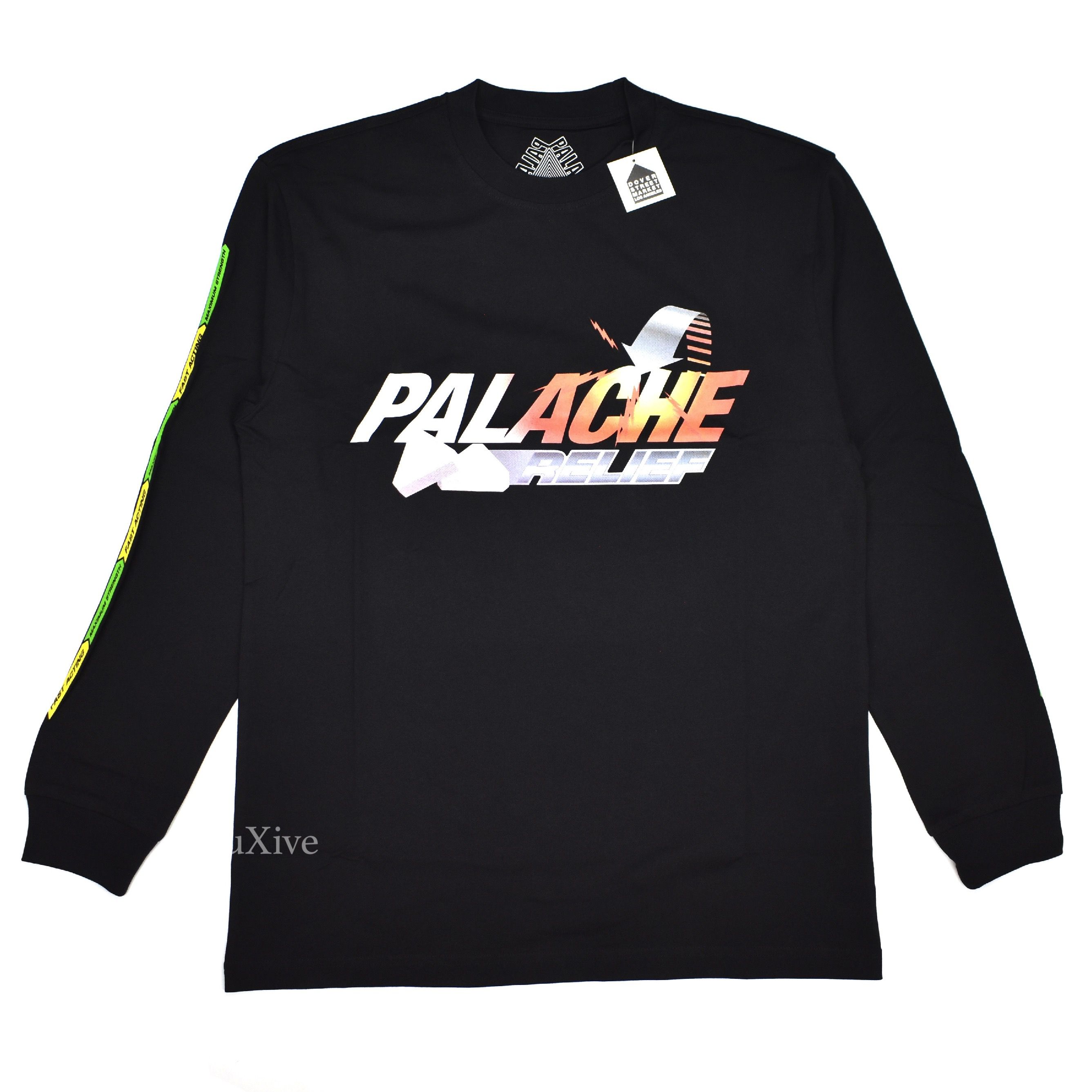 Palace - Palache Logo L/S T-Shirt (Black) – eluXive