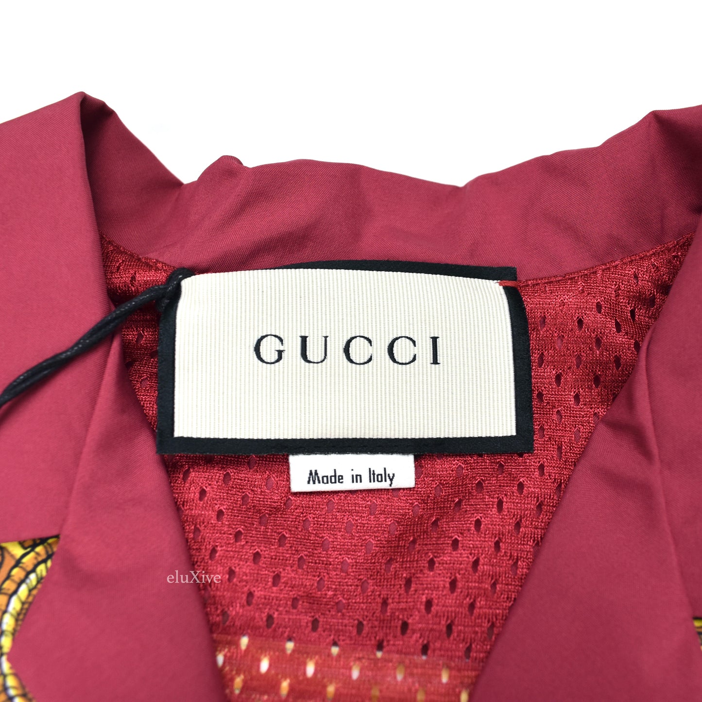 Gucci - Pink Equestrian Print Nylon Bowling Shirt