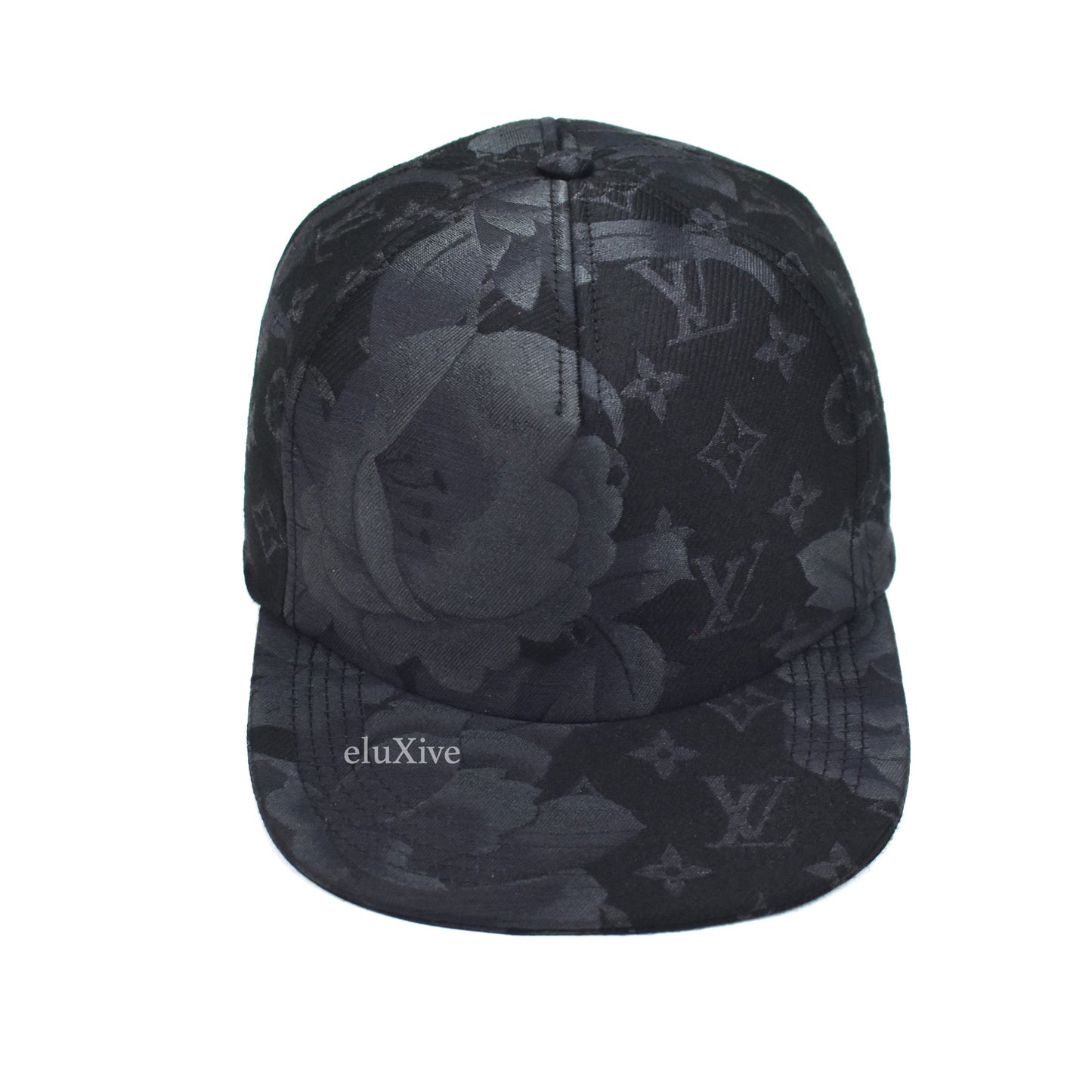 Louis Vuitton - Black Woven Flowers Monogram Hat