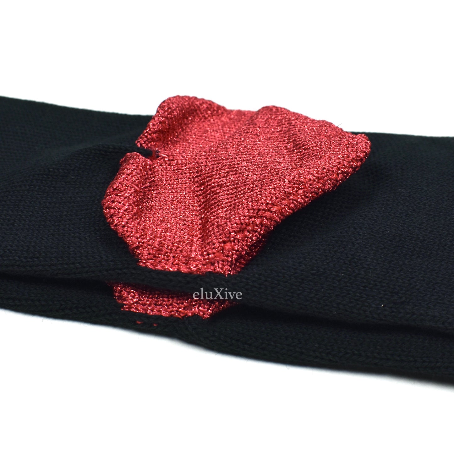 Doublet - Black Pop-Up Heart Knit Socks