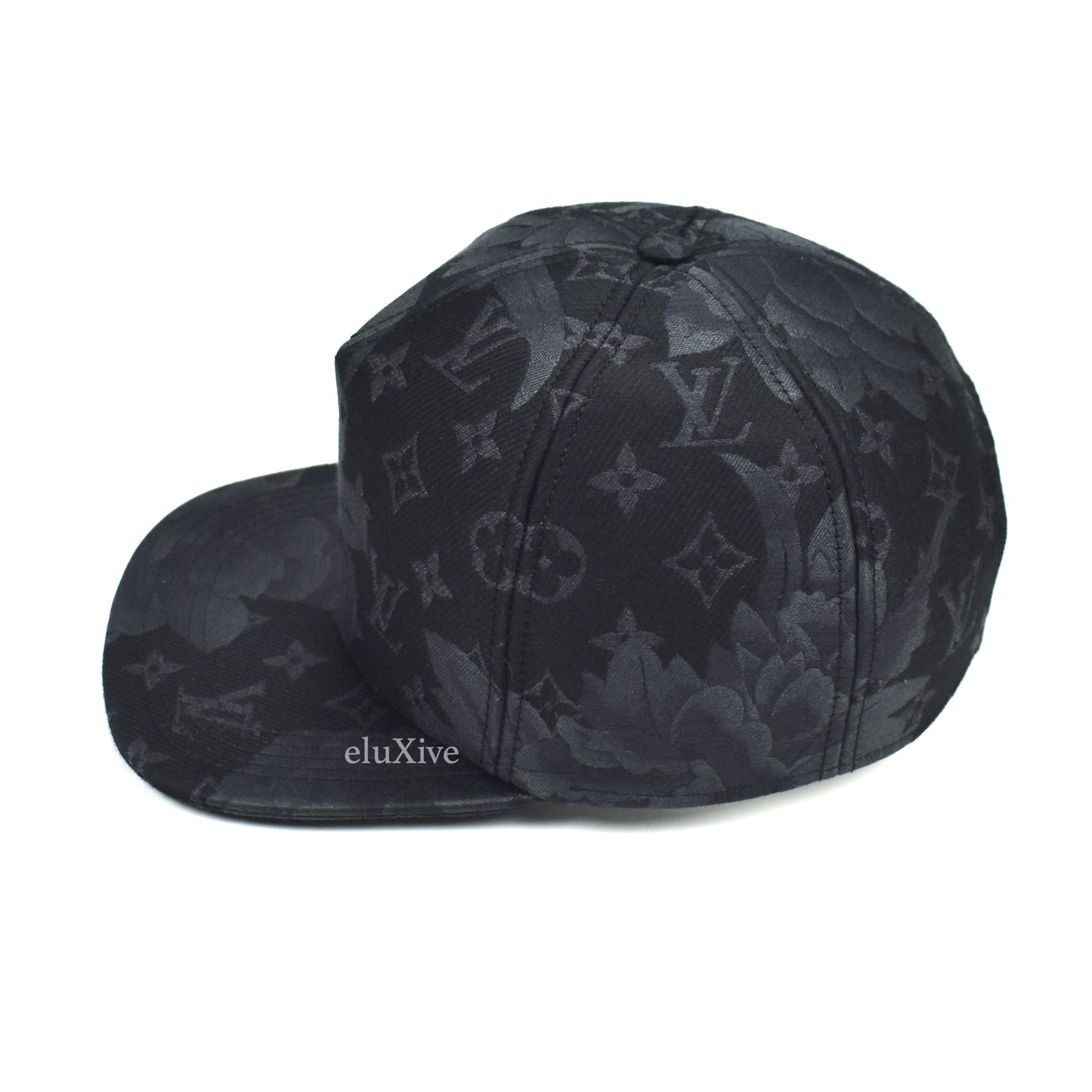 Louis Vuitton - Black Woven Flowers Monogram Hat