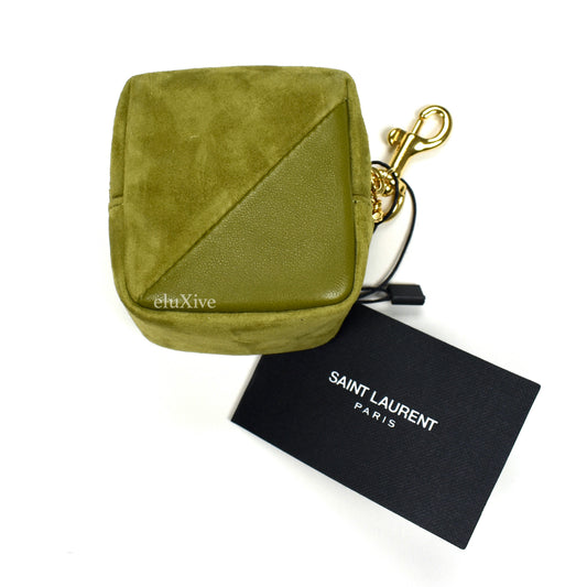 Saint Laurent - Olive YSL Logo Jamie Zip Pouch