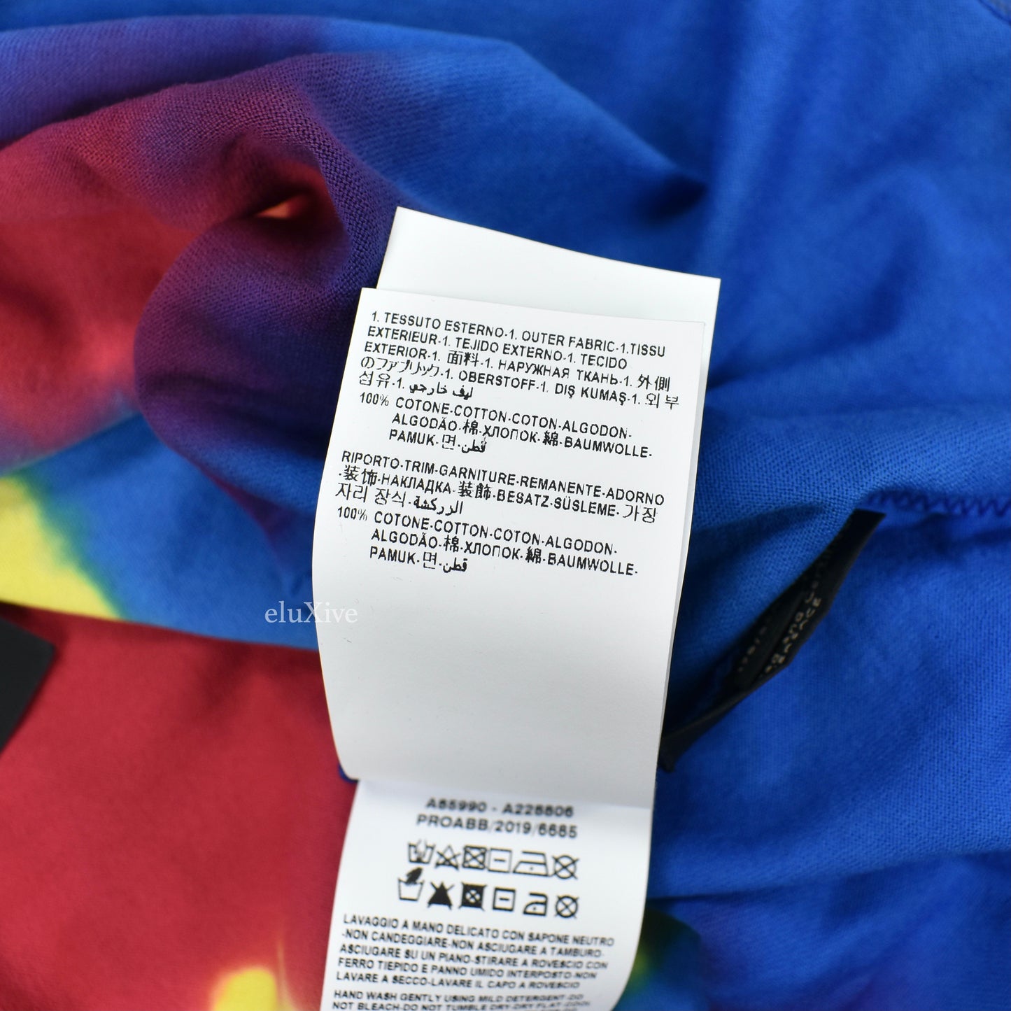 Versace - Tie Dye Medusa Logo L/S T-Shirt