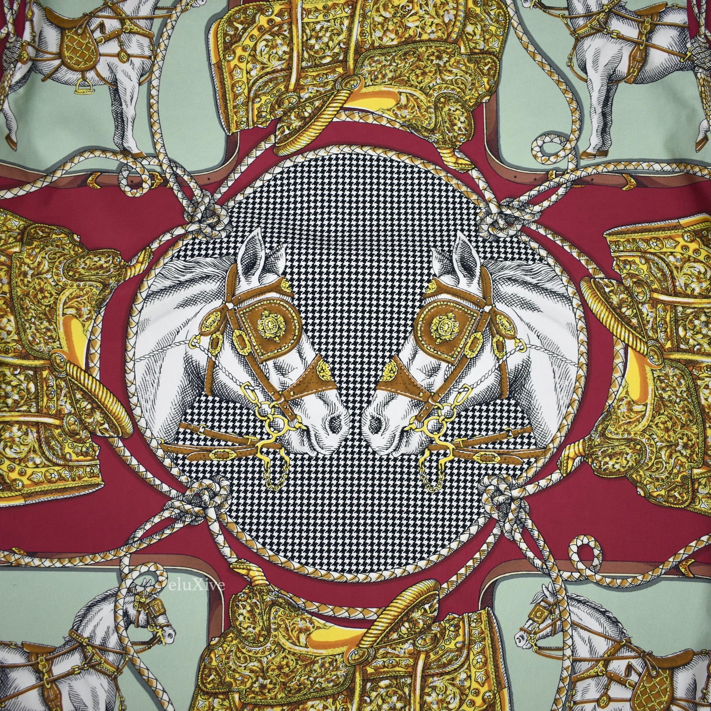 Gucci - Pink Equestrian Print Nylon Bowling Shirt